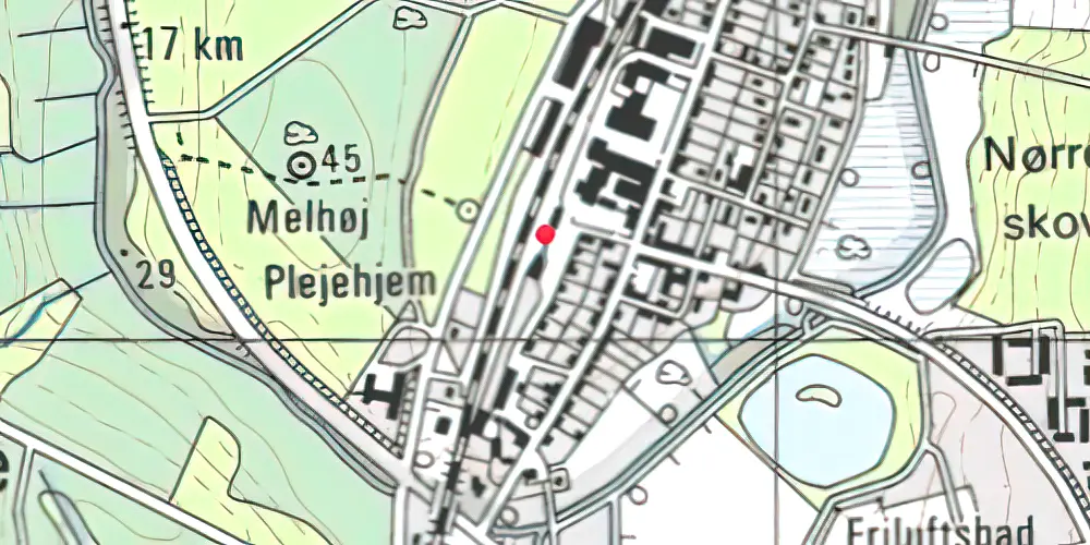 Historisk kort over Hinnerup Station [1911-1979]