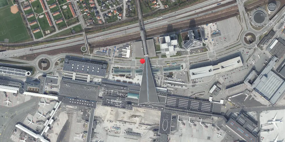 Historisk kort over CPH Lufthavn Station
