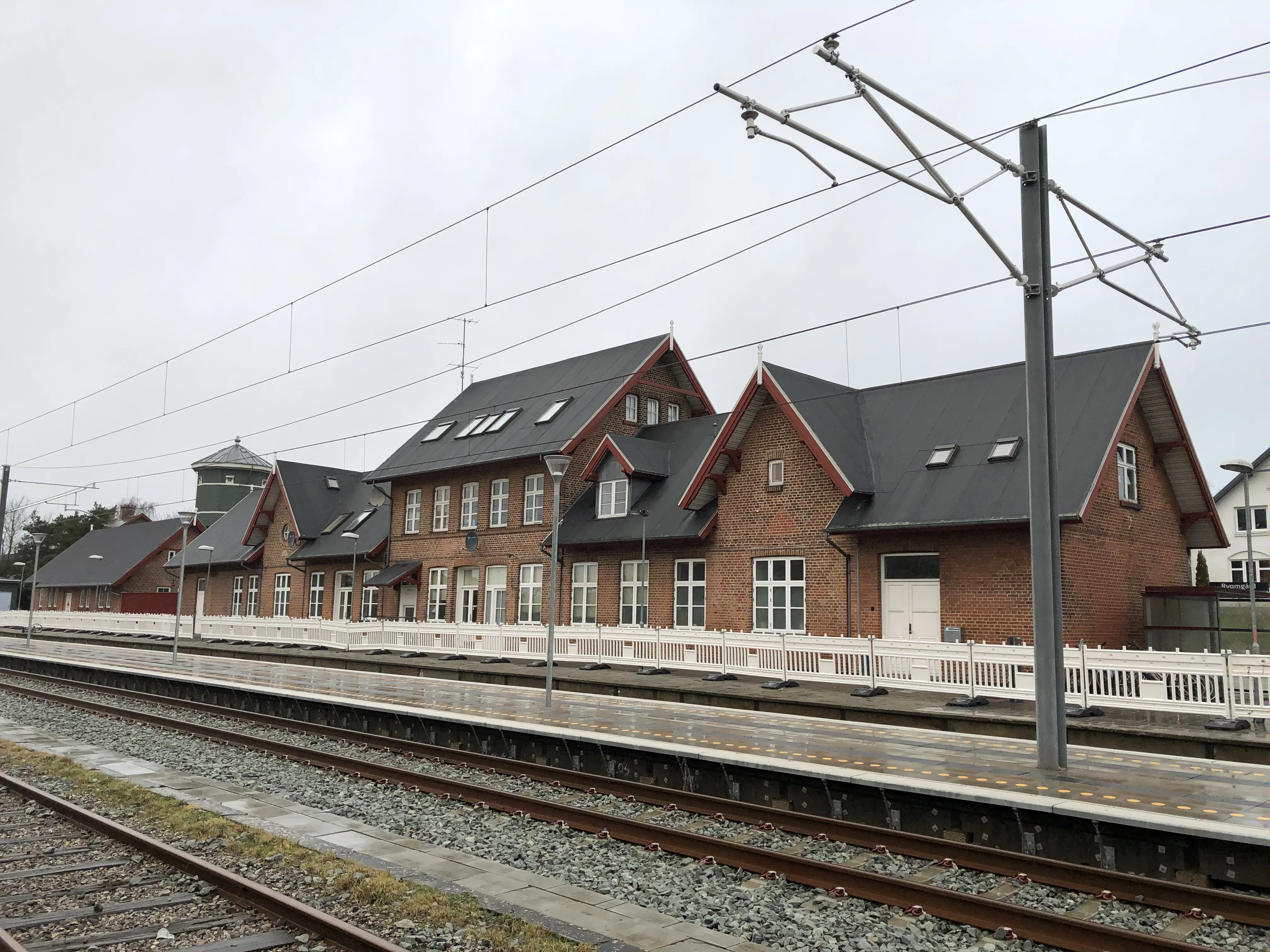 Billede af Ryomgård Station.