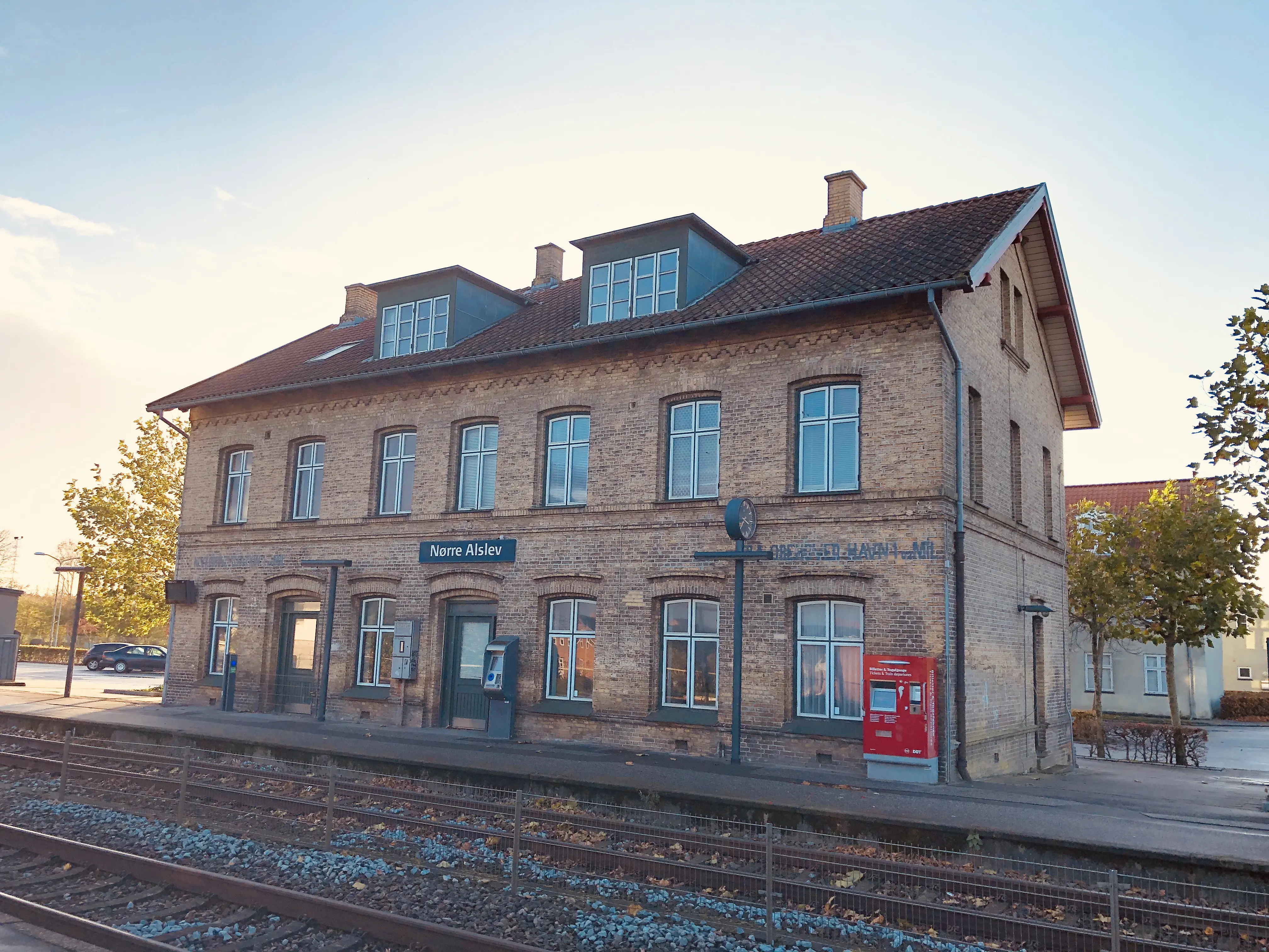 Billede af Nørre Alslev Station.