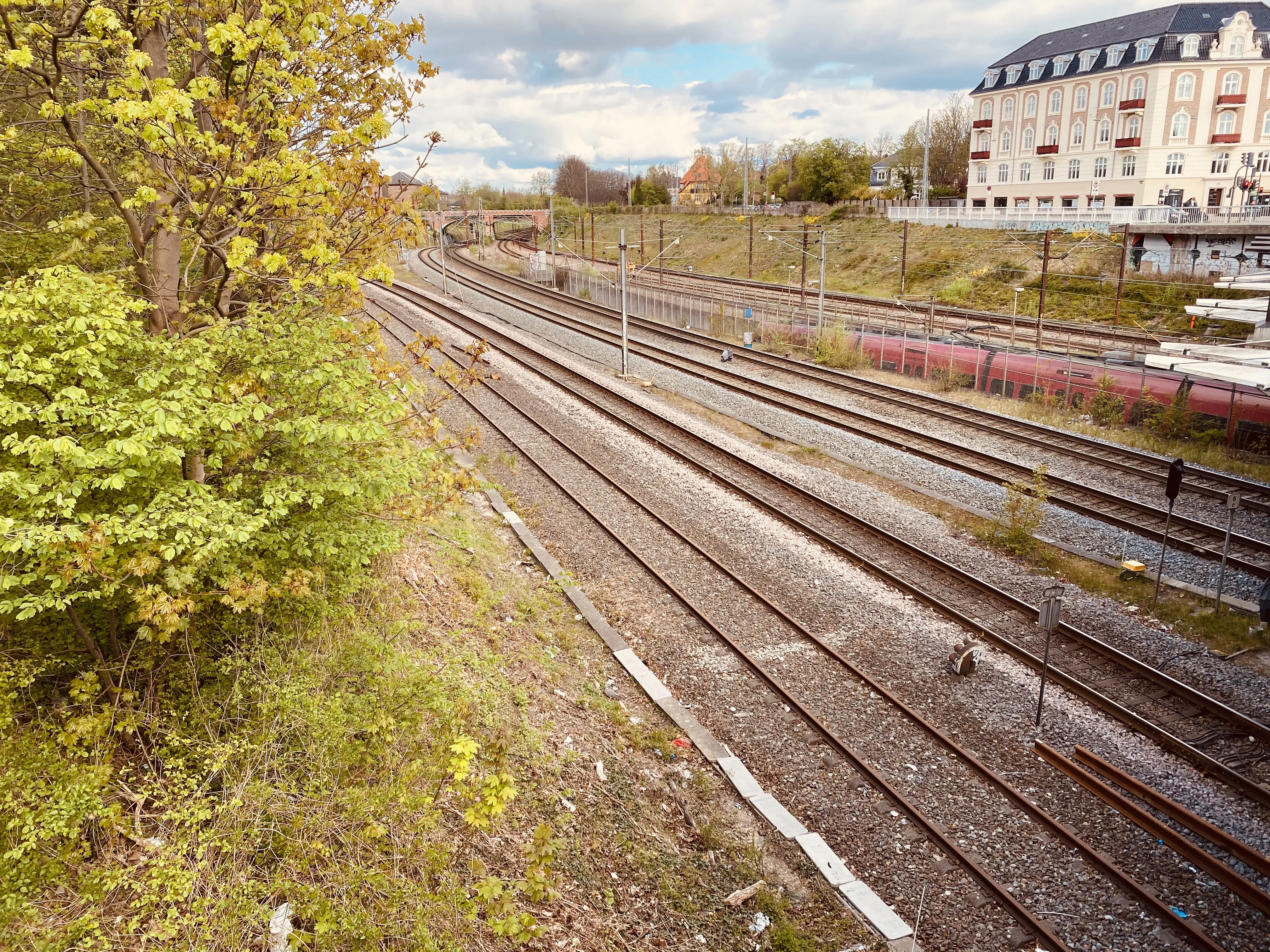 Billede af Svanemøllen Station er nedrevet, men den har ligget her.