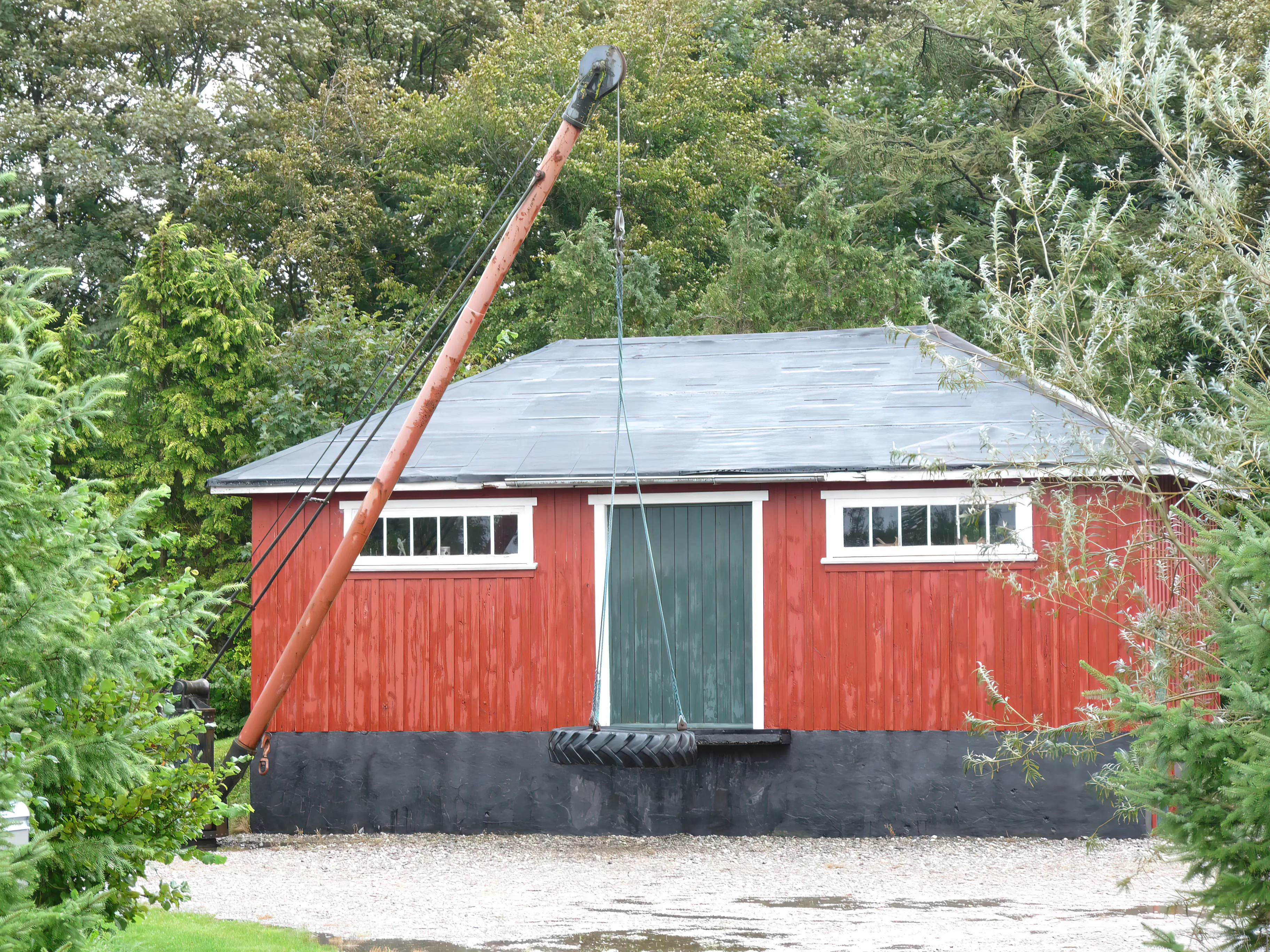 Billede af Østerbølle Billetsalgssteds pakhus.