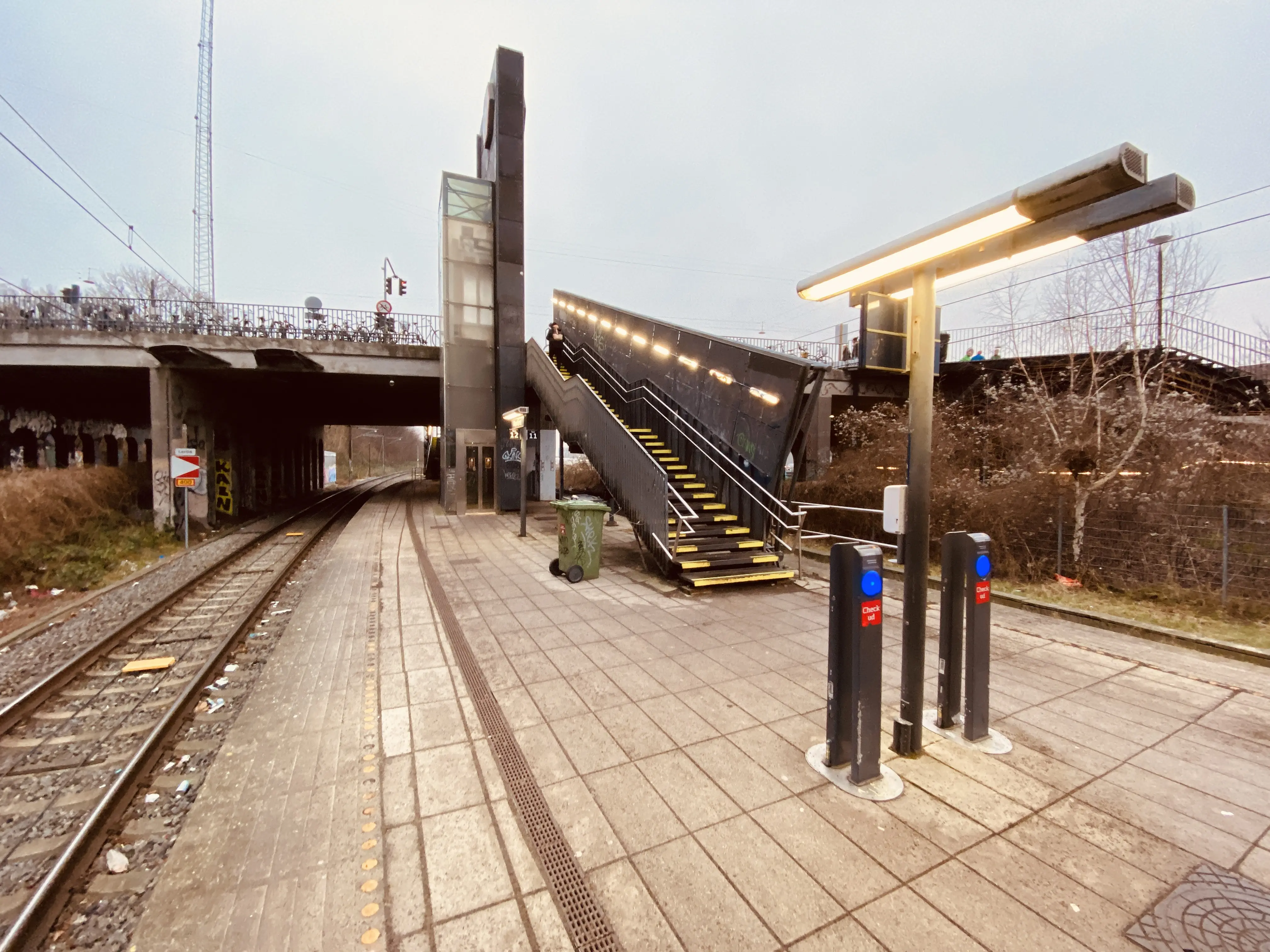 Billede af Bispebjerg S-togstrinbræt.