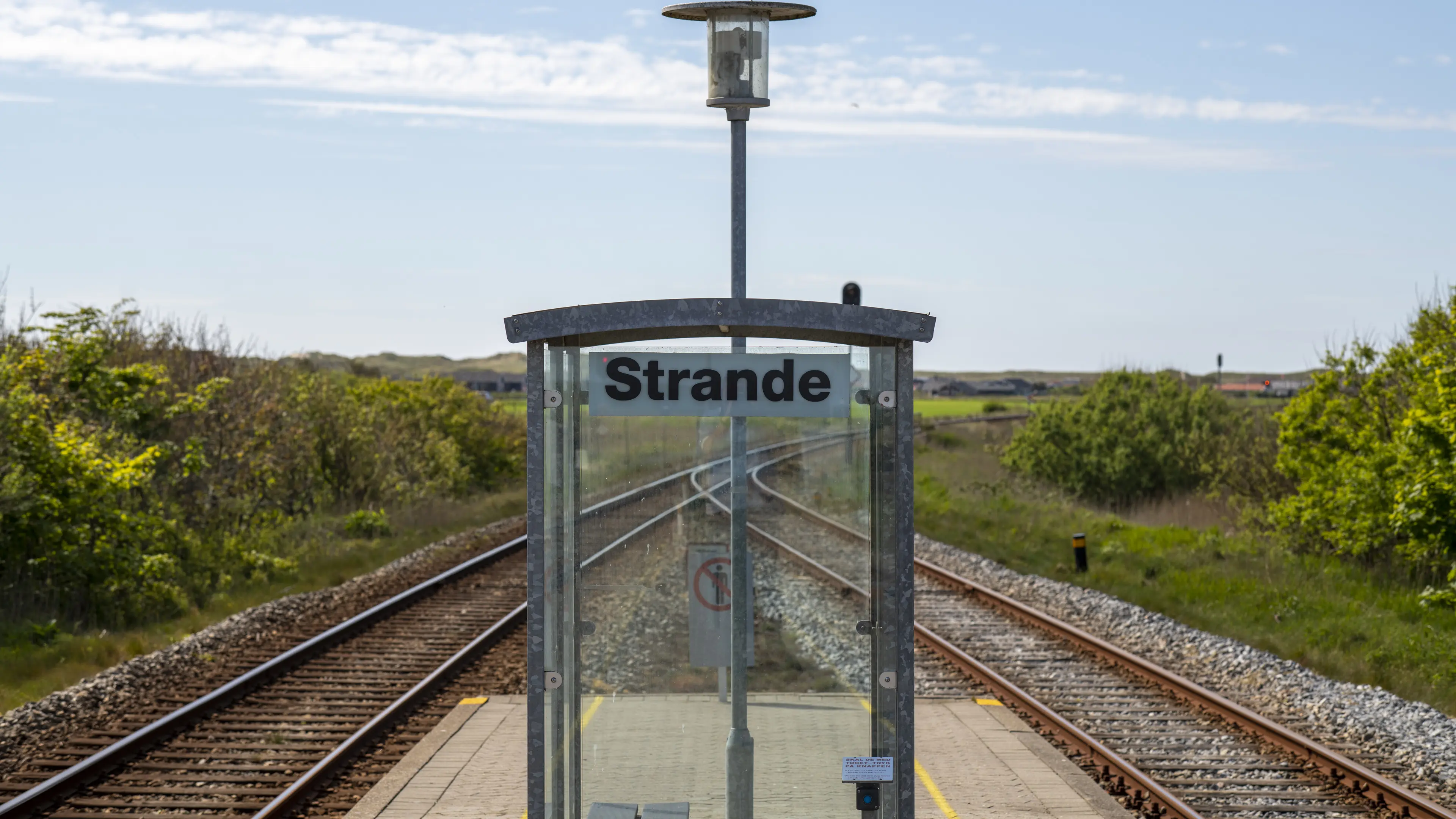 Billede af Strande Station.