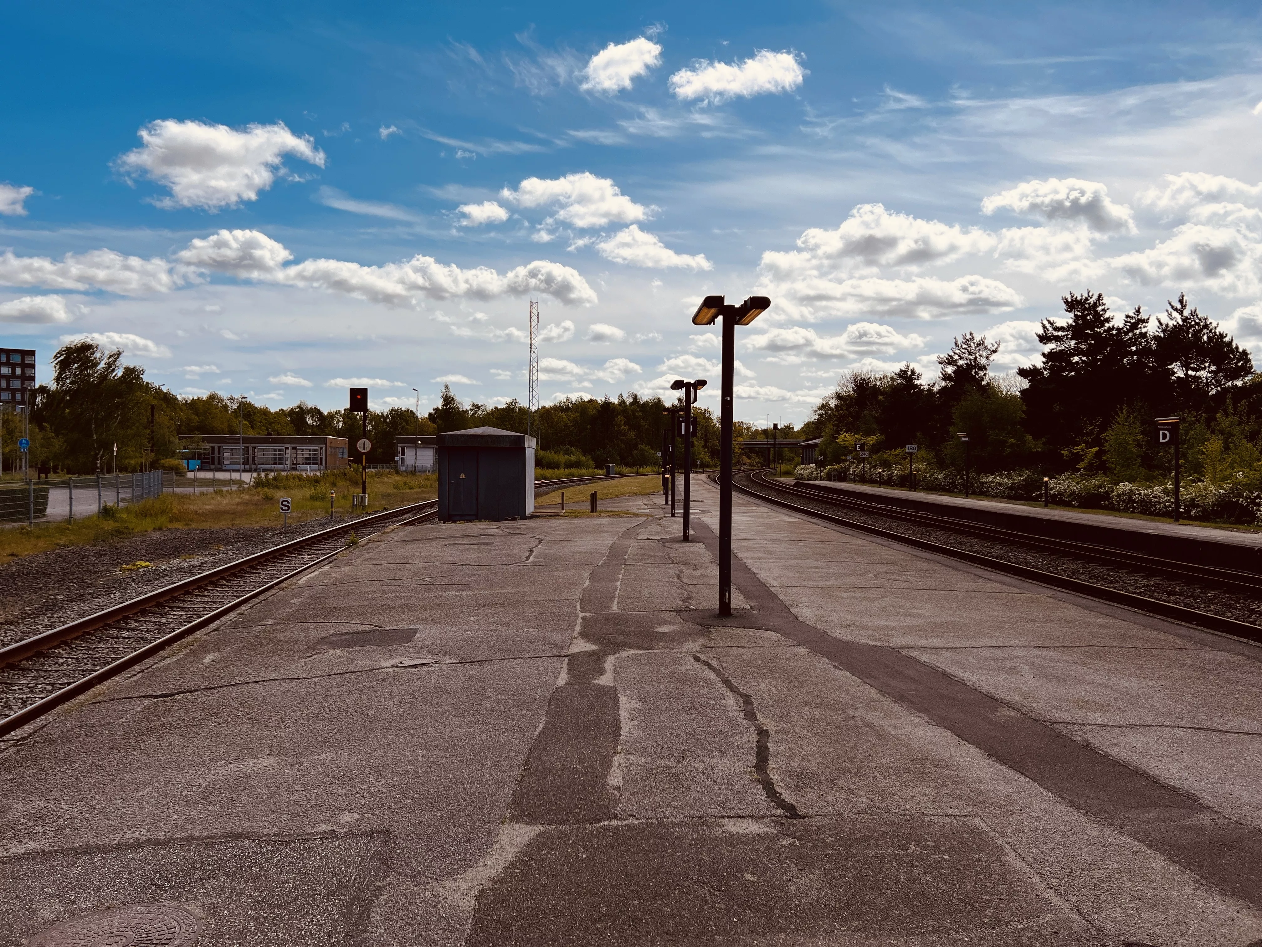 Billede af Horsens Stations ind og udkørsel.