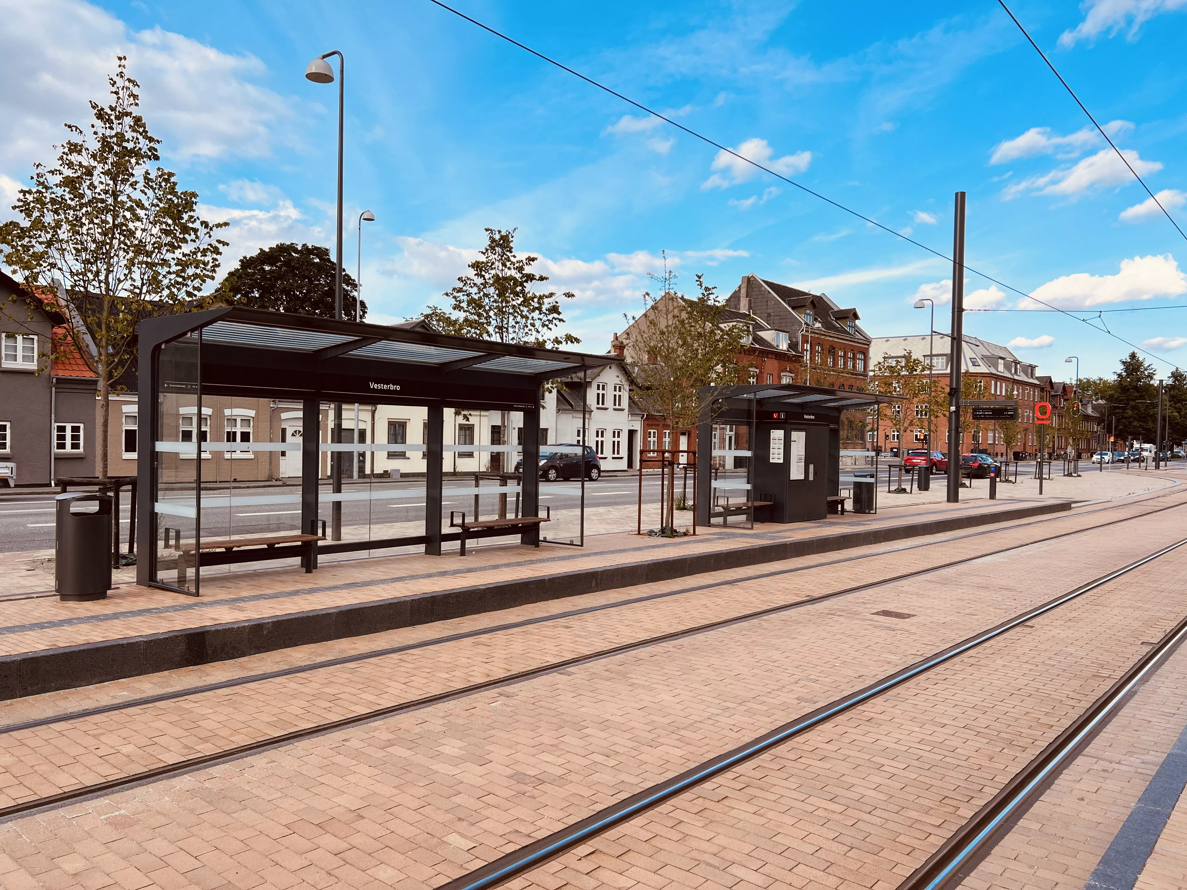 Billede af Vesterbro Letbanestation.
