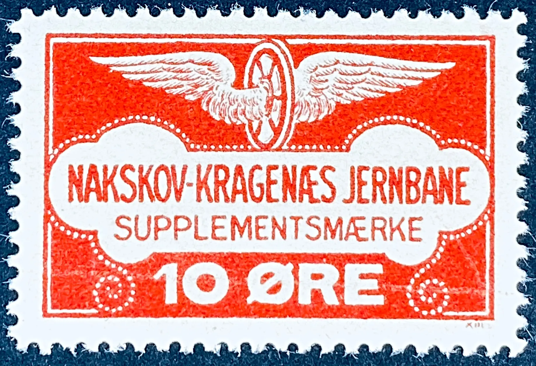 NKJ 2 - 10 Øre - Rød.