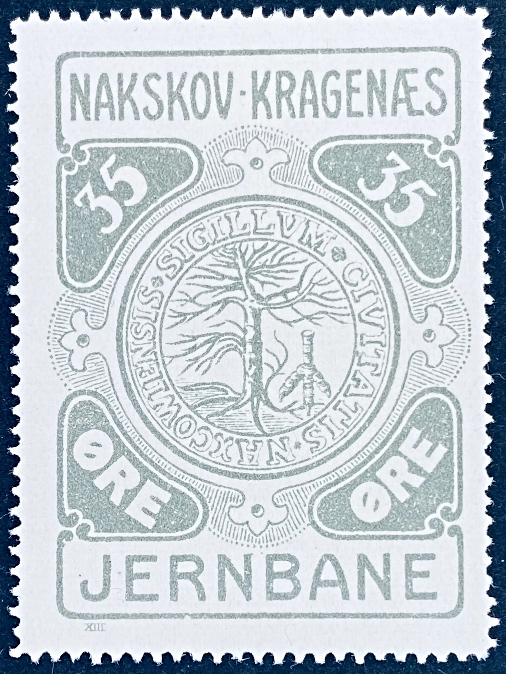 NKJ 15 - 35 Øre - Grå.