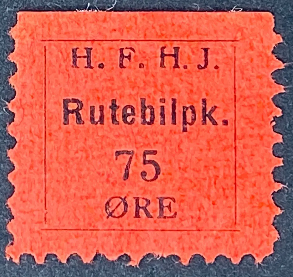 HFHJ R13 - 75 Øre - Rød.