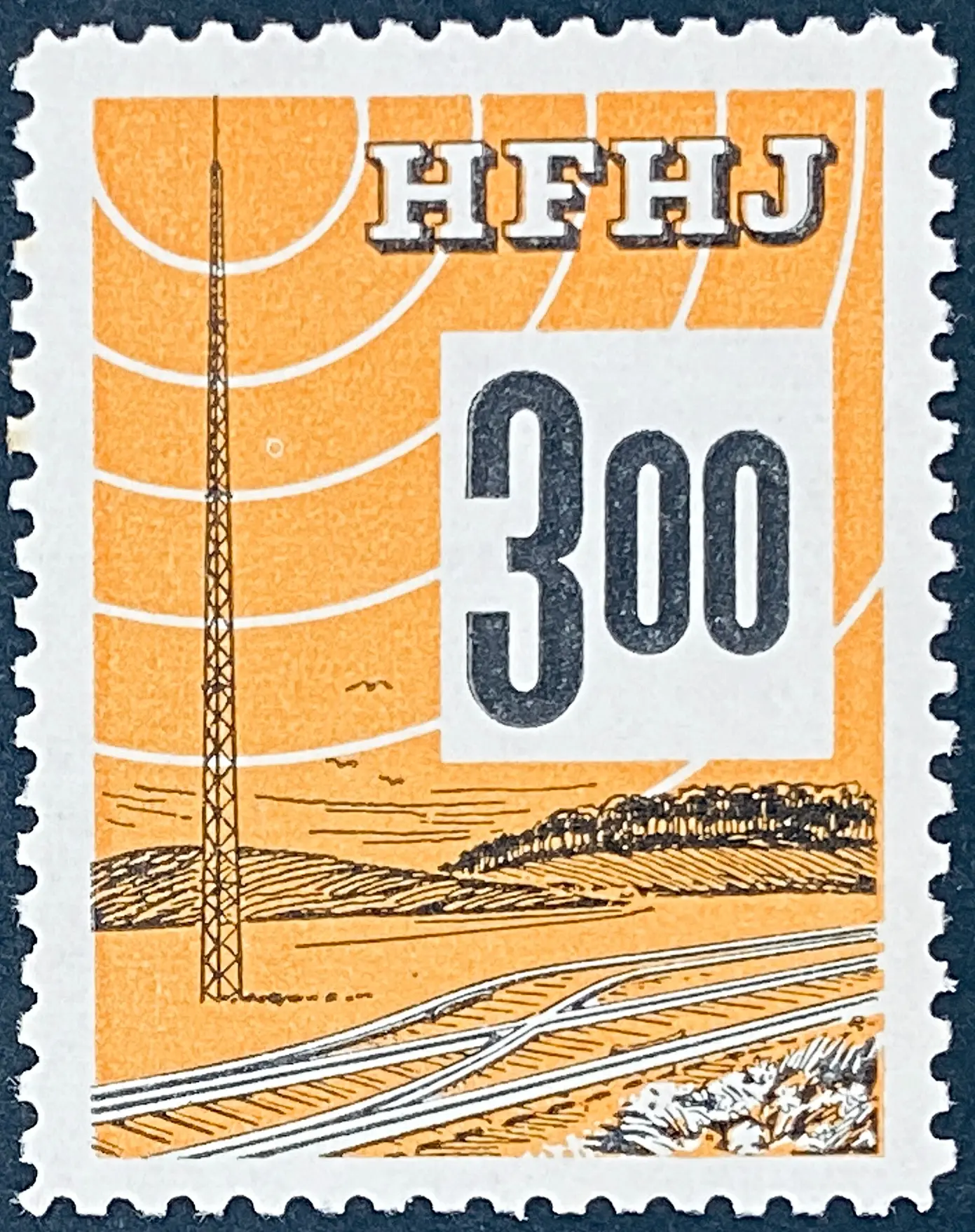 HFHJ 126 - 3<sup>00</sup> Kroner Motiv: Radiomast - Orange.