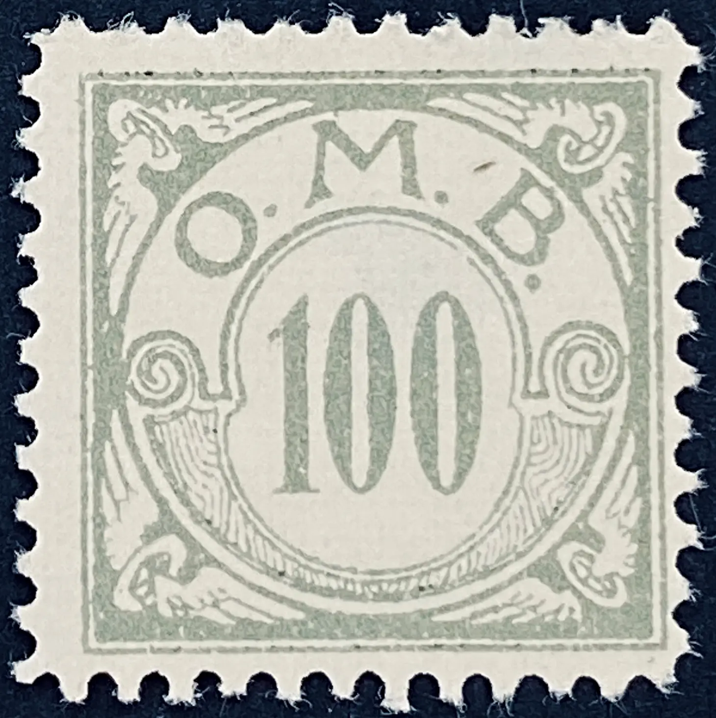 OMB F18 - 100 Øre - Grå.
