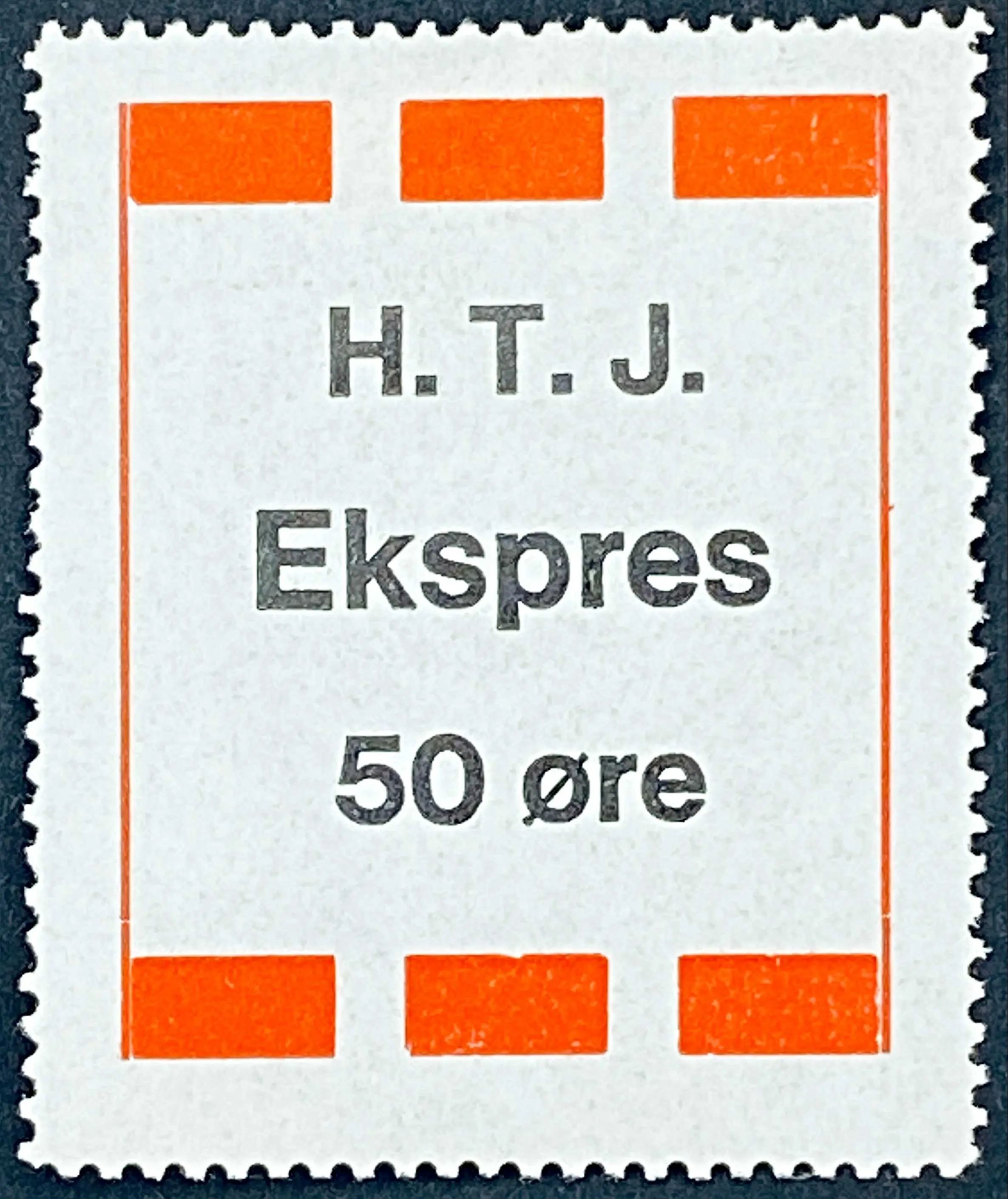 HTJ 57 - 50 Øre - Rød.