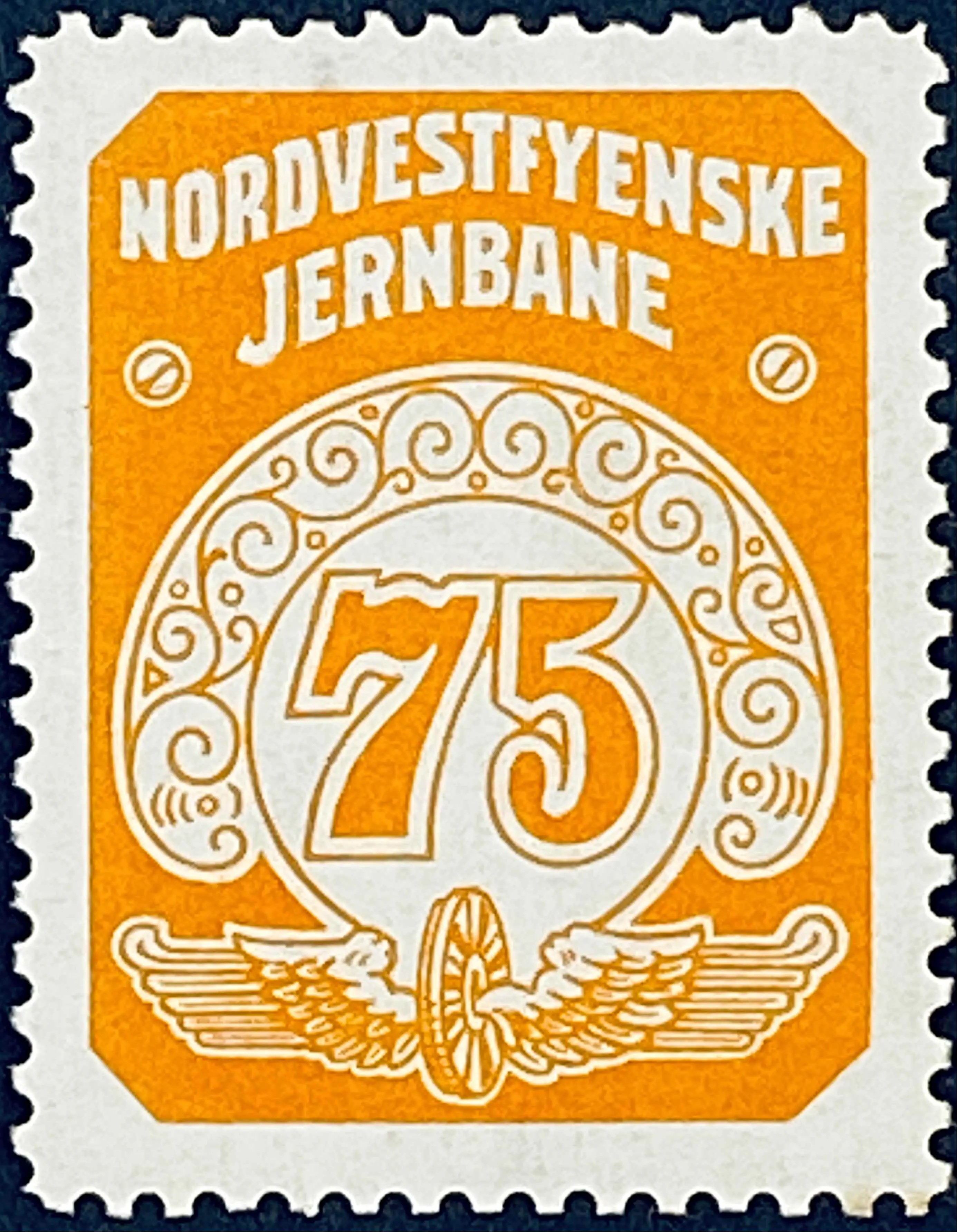 OMB 20A - 75 Øre - Orange.