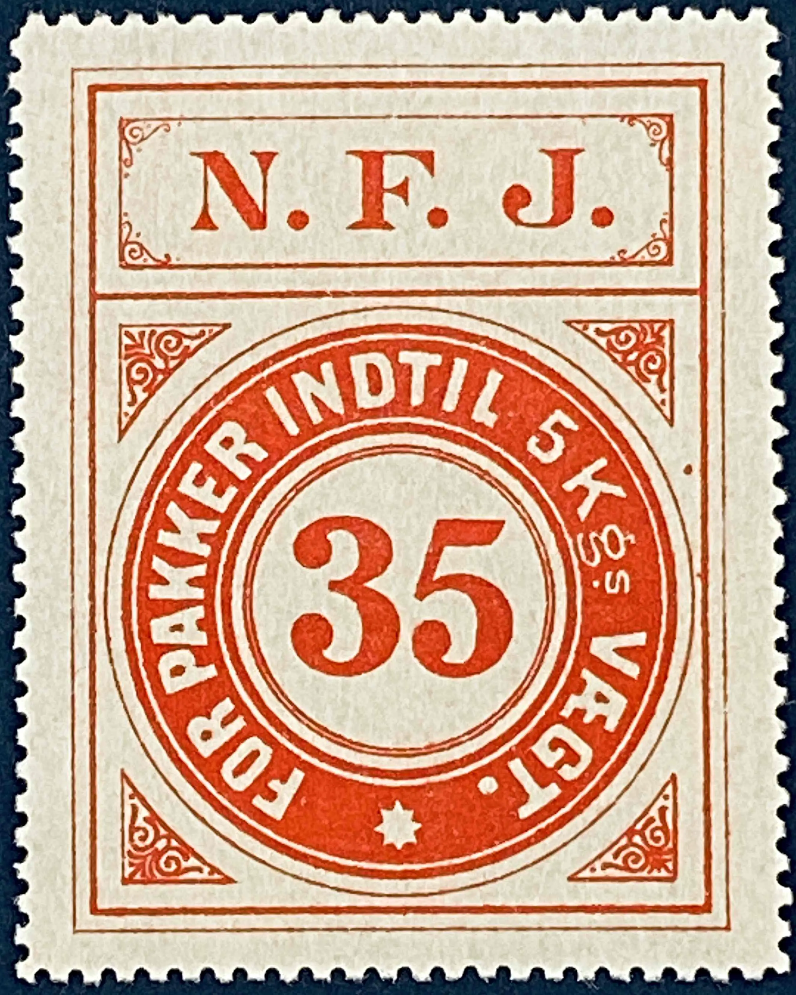 NFJ 10 - 35 Øre - Rød.