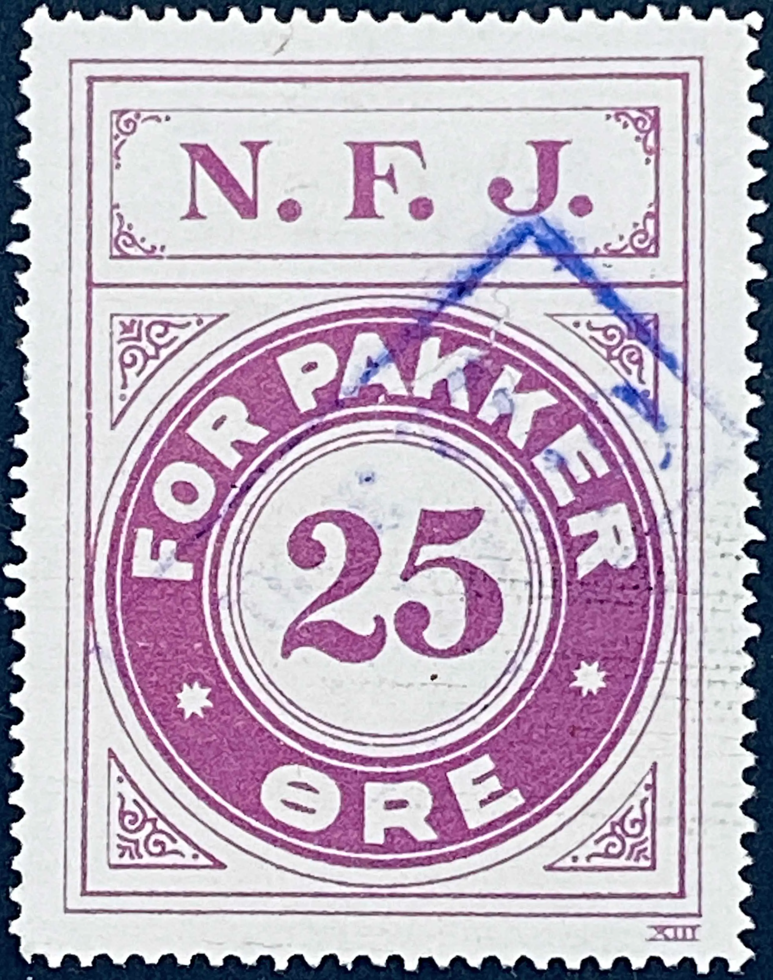 NFJ 12 - 25 Øre - Violet.