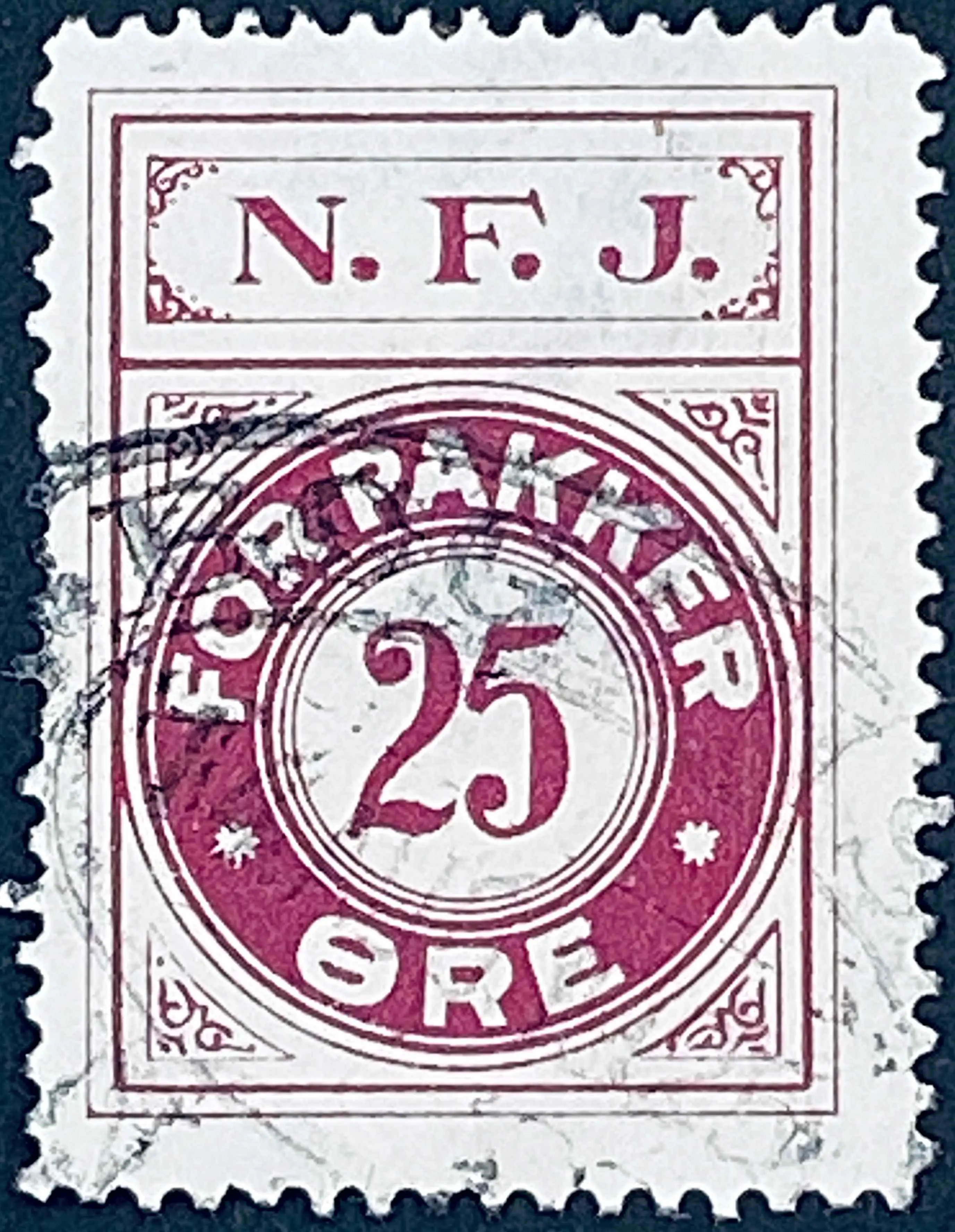 NFJ 25 - 25 Øre - Violet nuance.