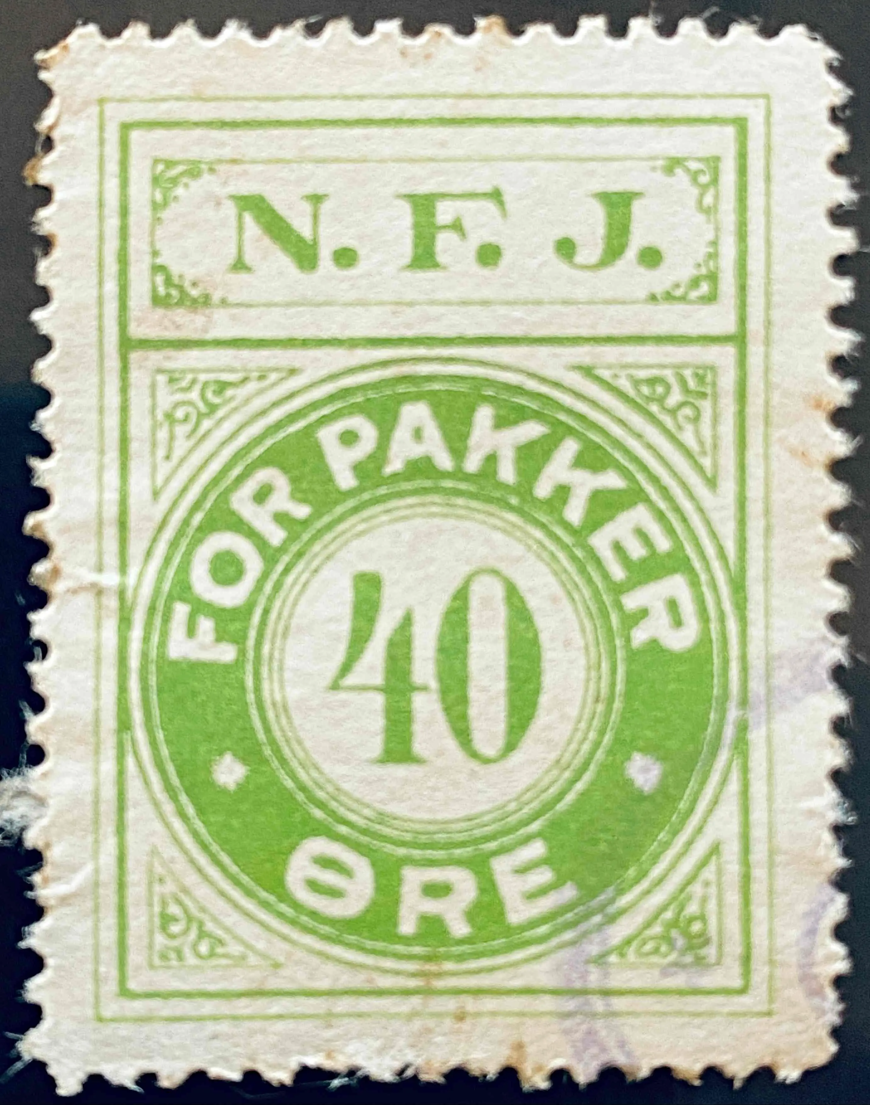 NFJ 26 - 40 Øre - Grøn.