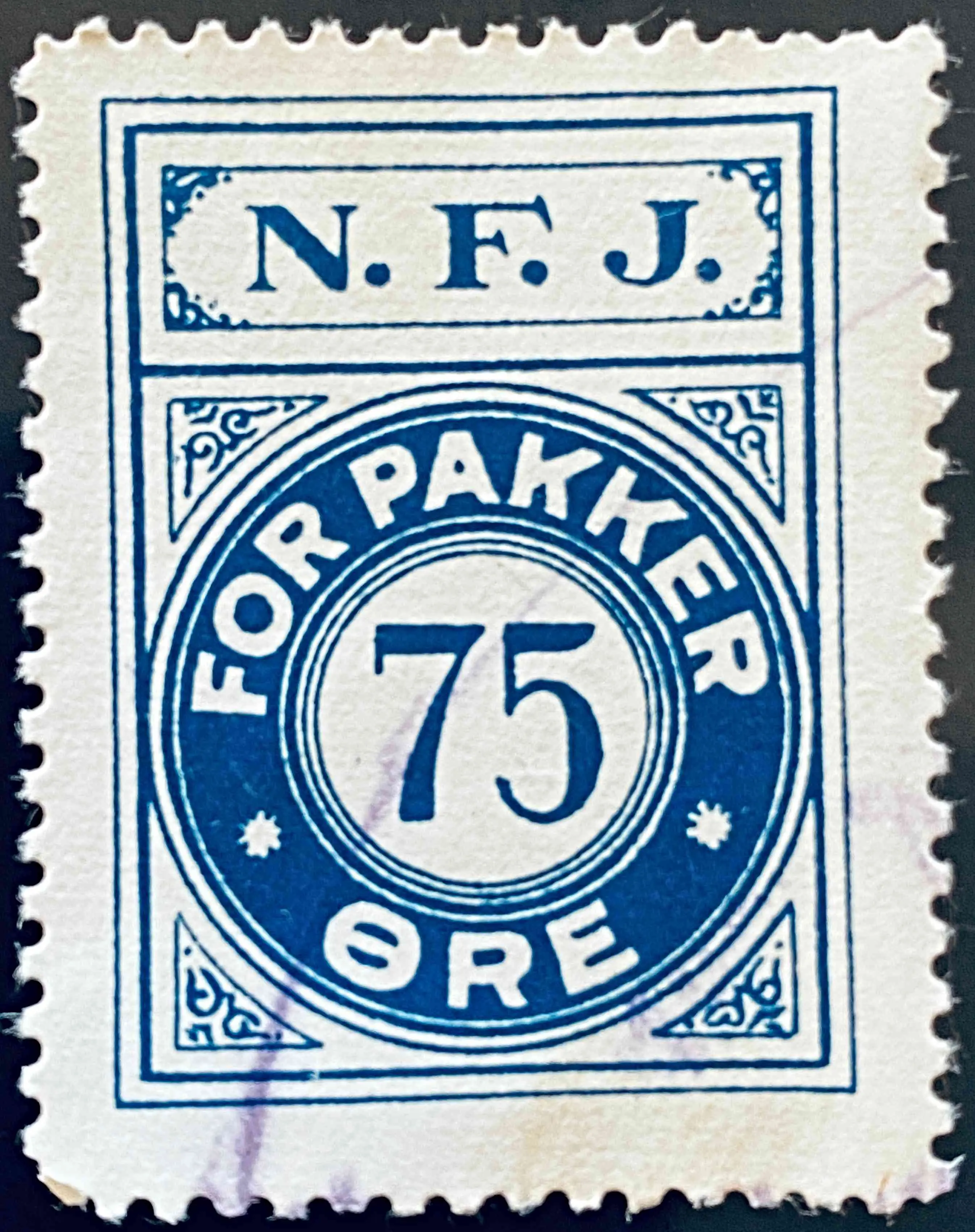 NFJ 31A - 75 Øre - Blå.