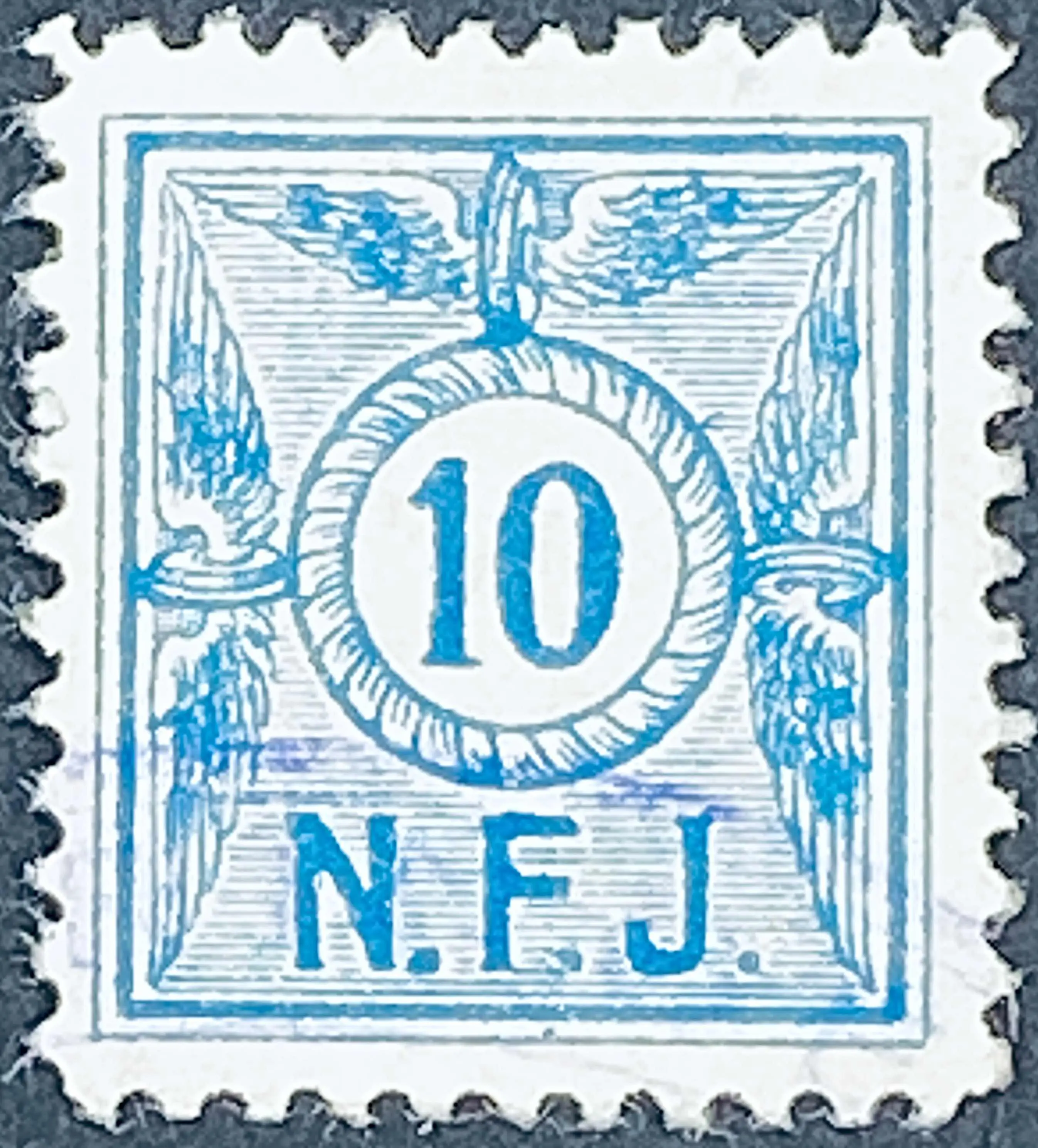 NFJ F2A - 10 - Blå - banemærket er stemplet.