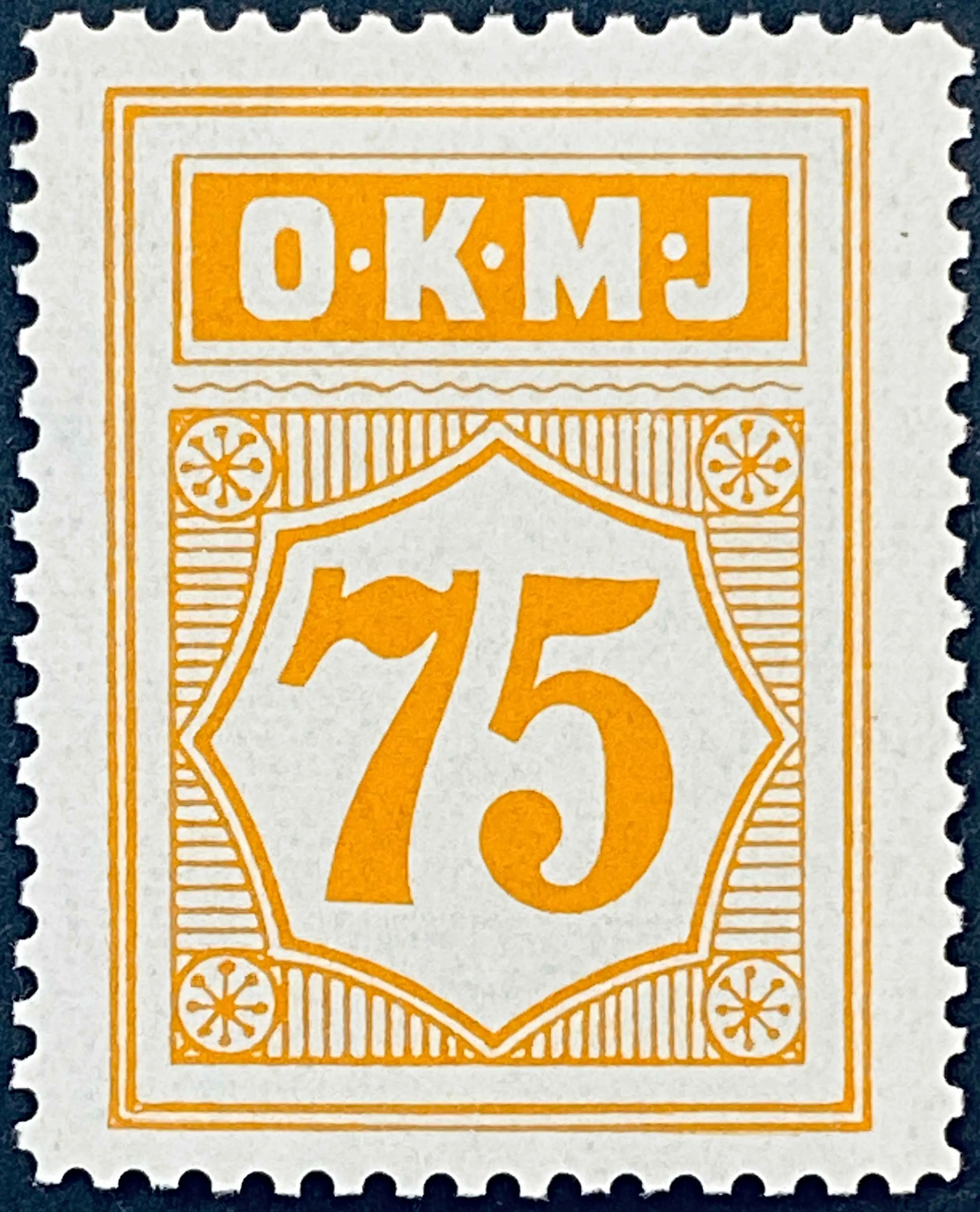 OKMJ 42 - 75 Øre - Orange.