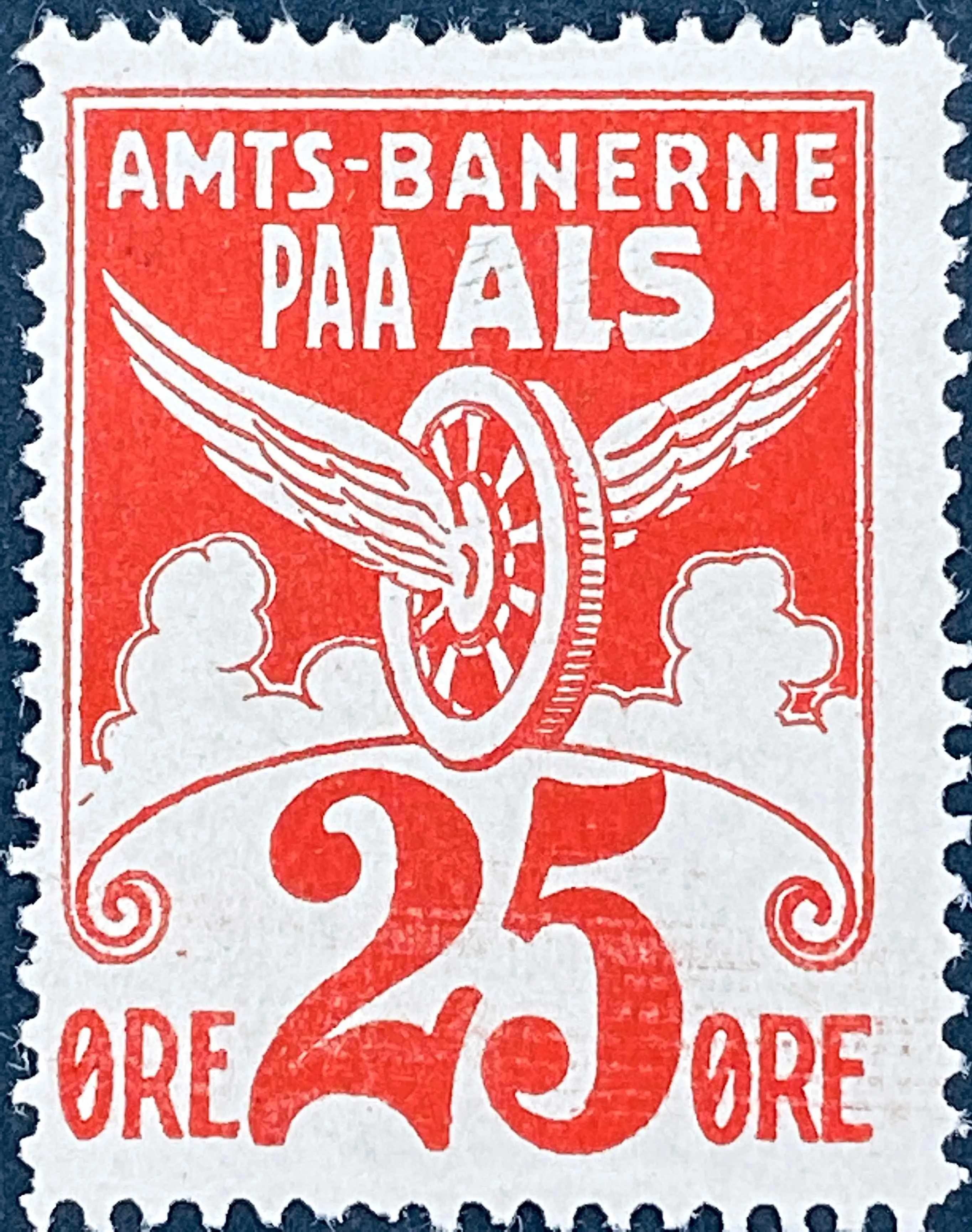 ABA 1 - 25 Øre - Rød.