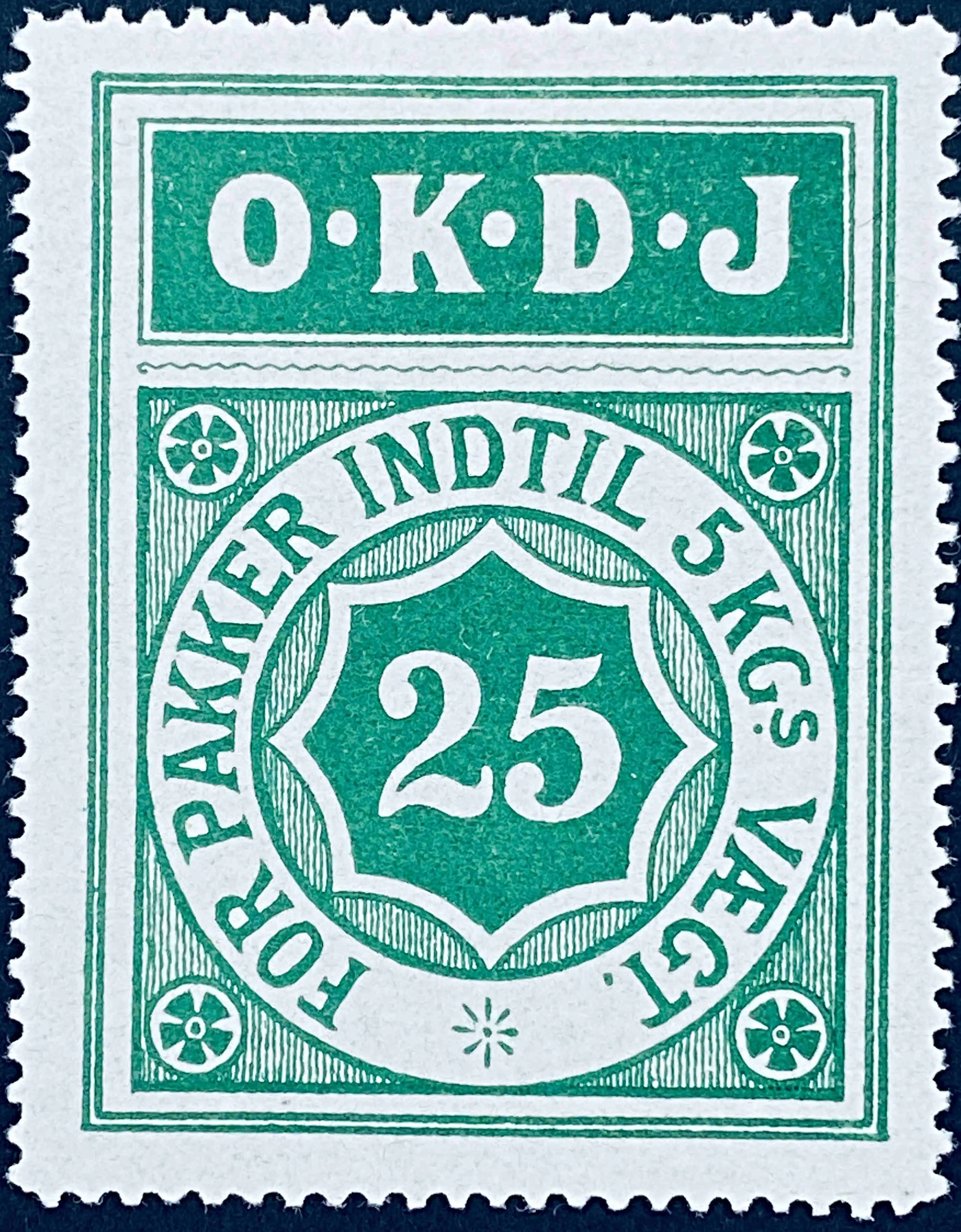 OKDJ 4 - 25 Øre - Grøn.