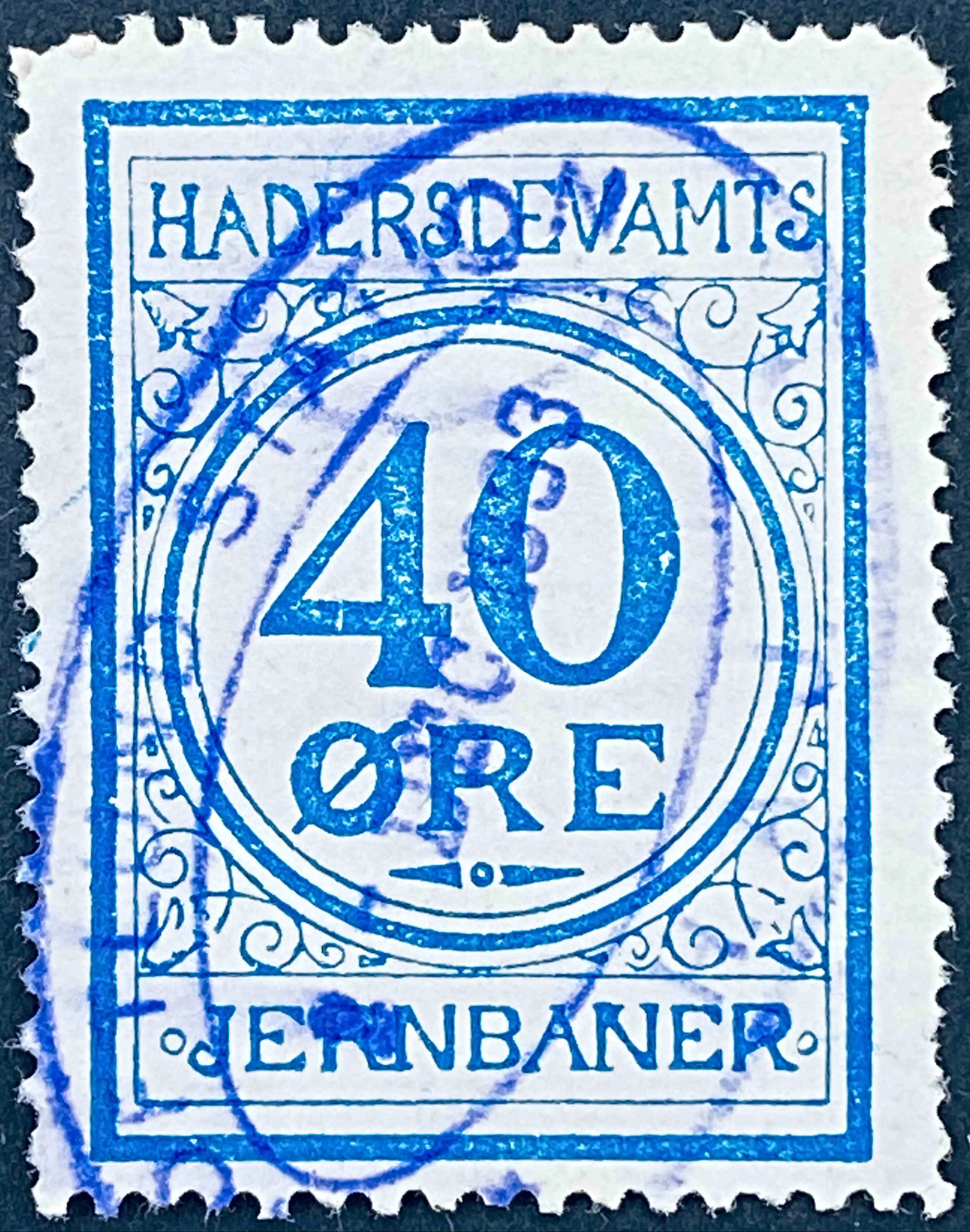 HAJ 34 - 40 Øre - Blå.