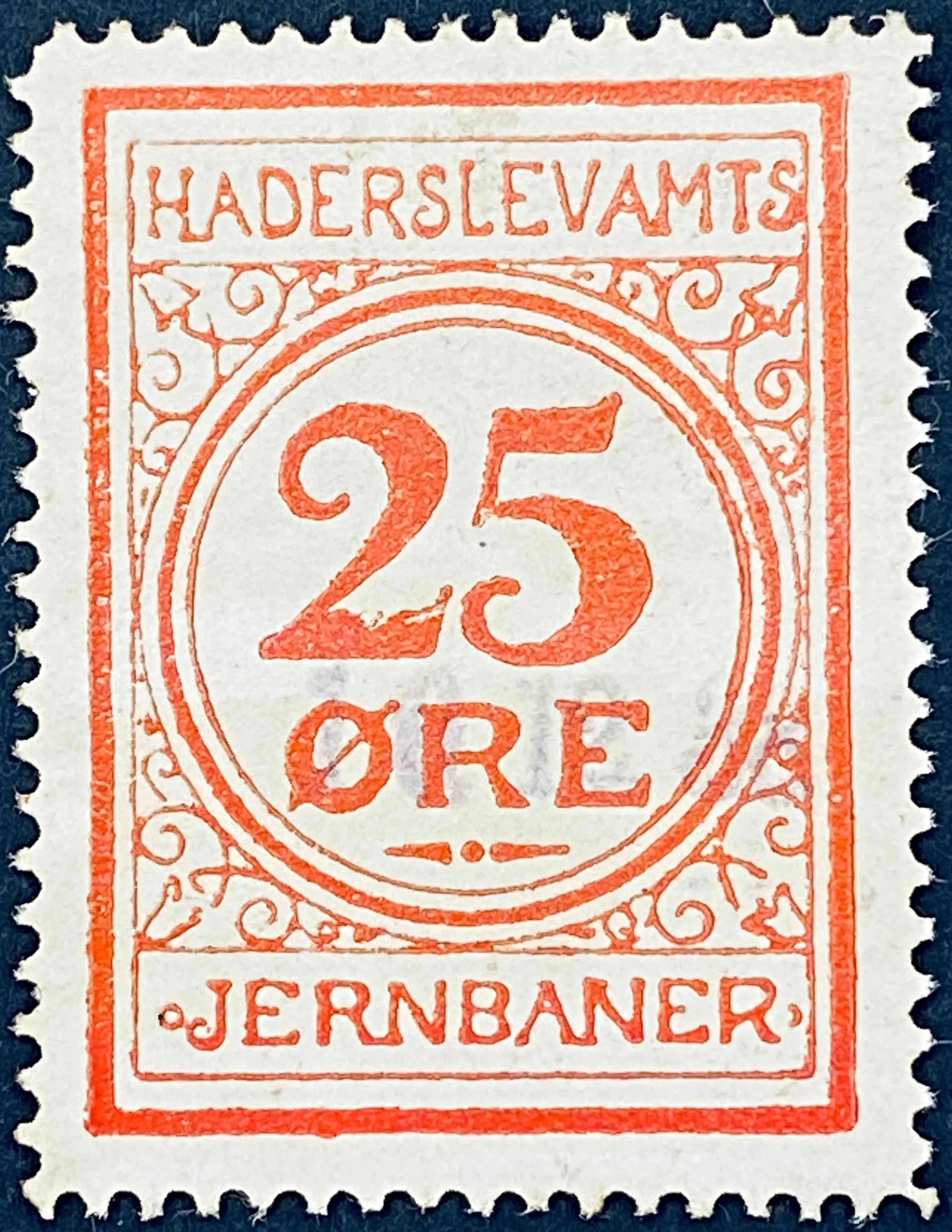 HAJ 36 - 25 Øre - Rød nuance.