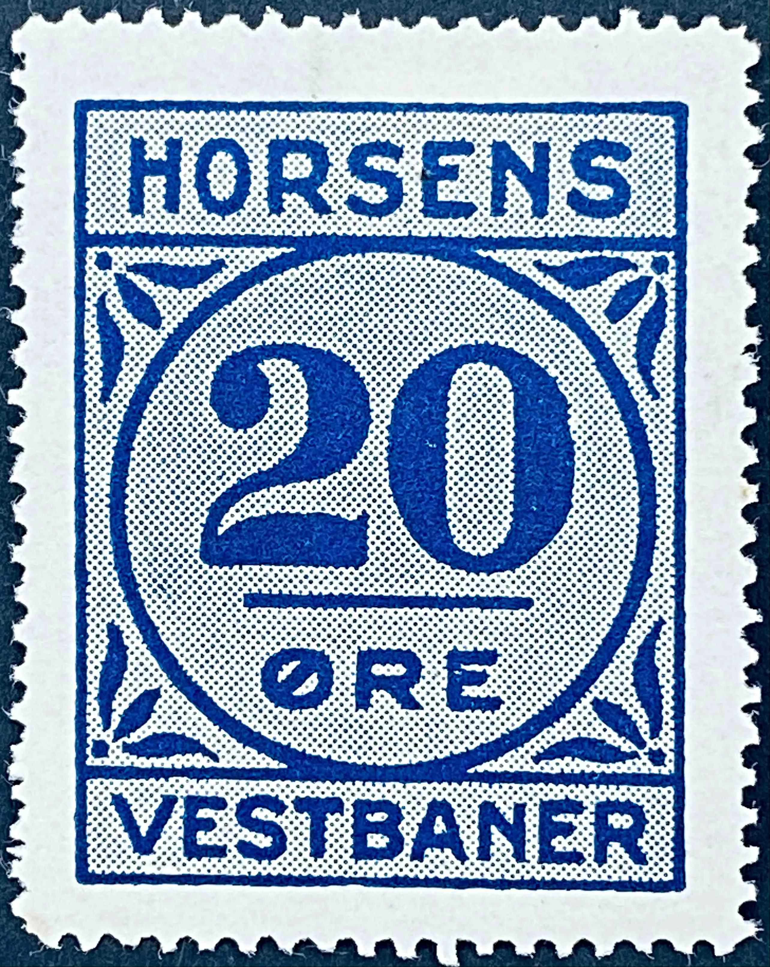 HV 18 - 20 Øre - Ultramarinblå.