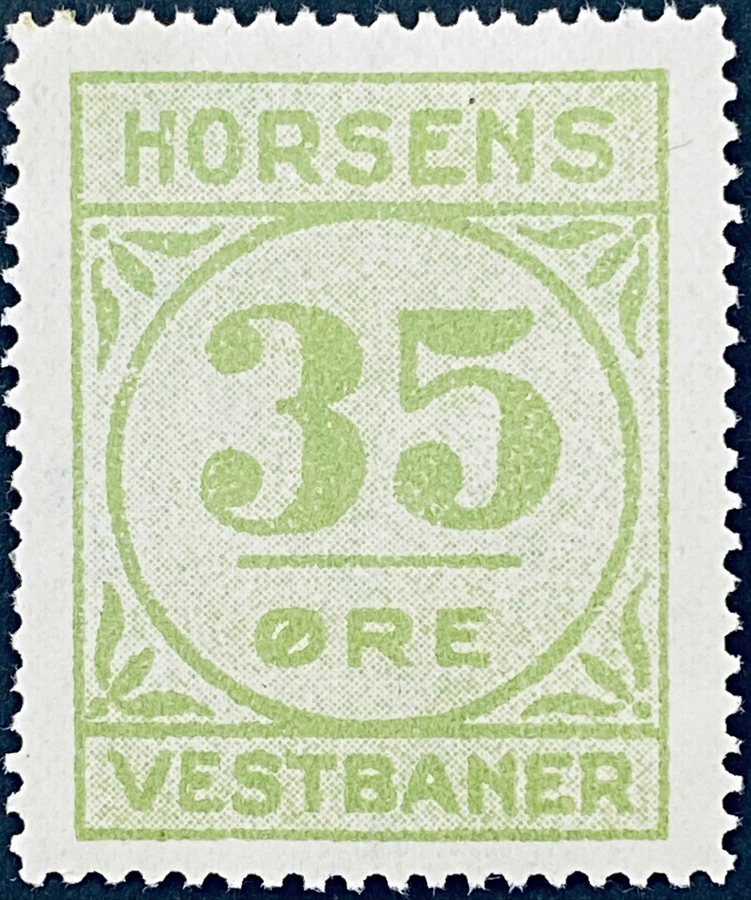 HV 25 - 35 Øre - Lysegrøn nuance.