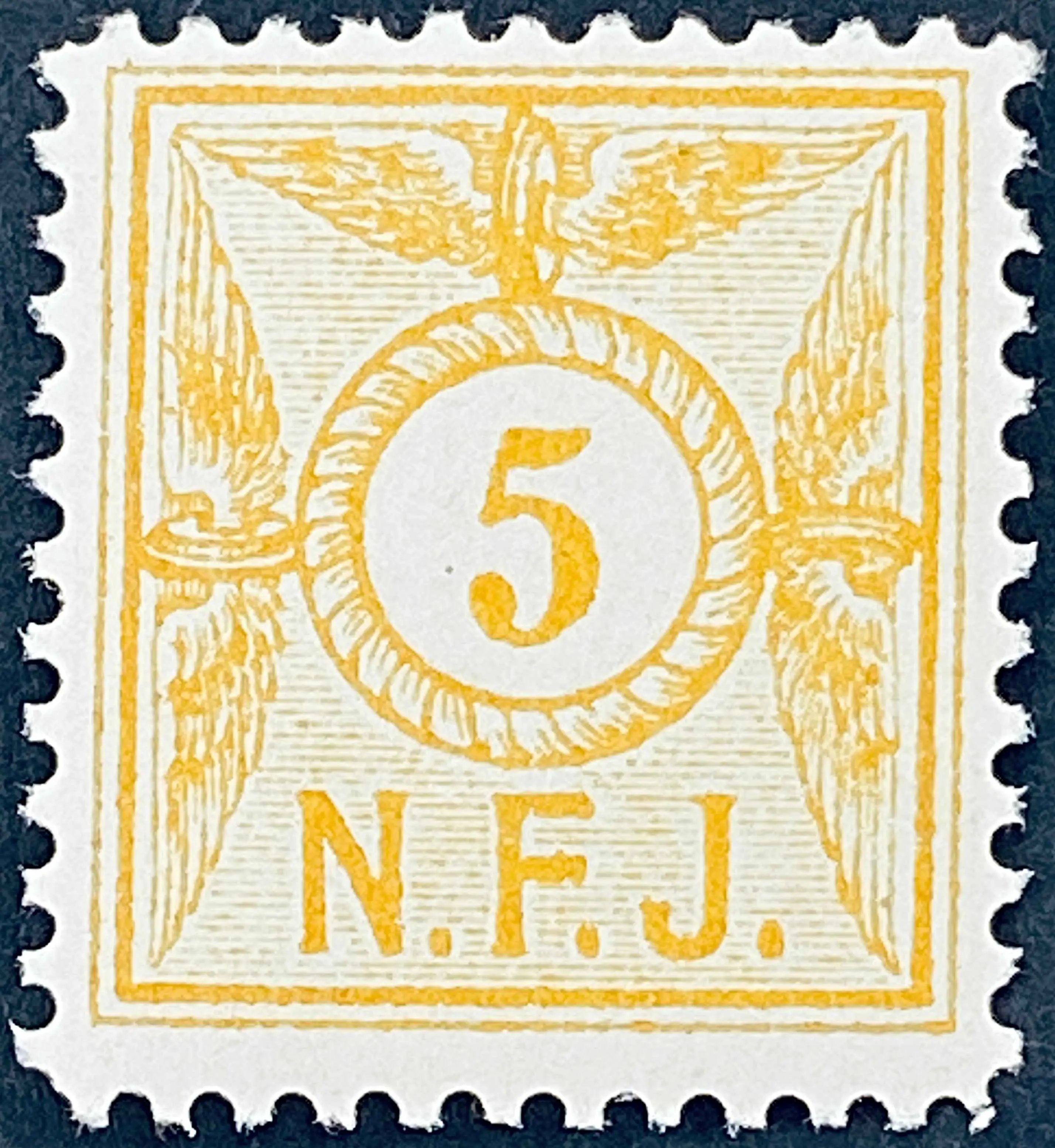 NFJ F1 - 5 Øre - Gul.