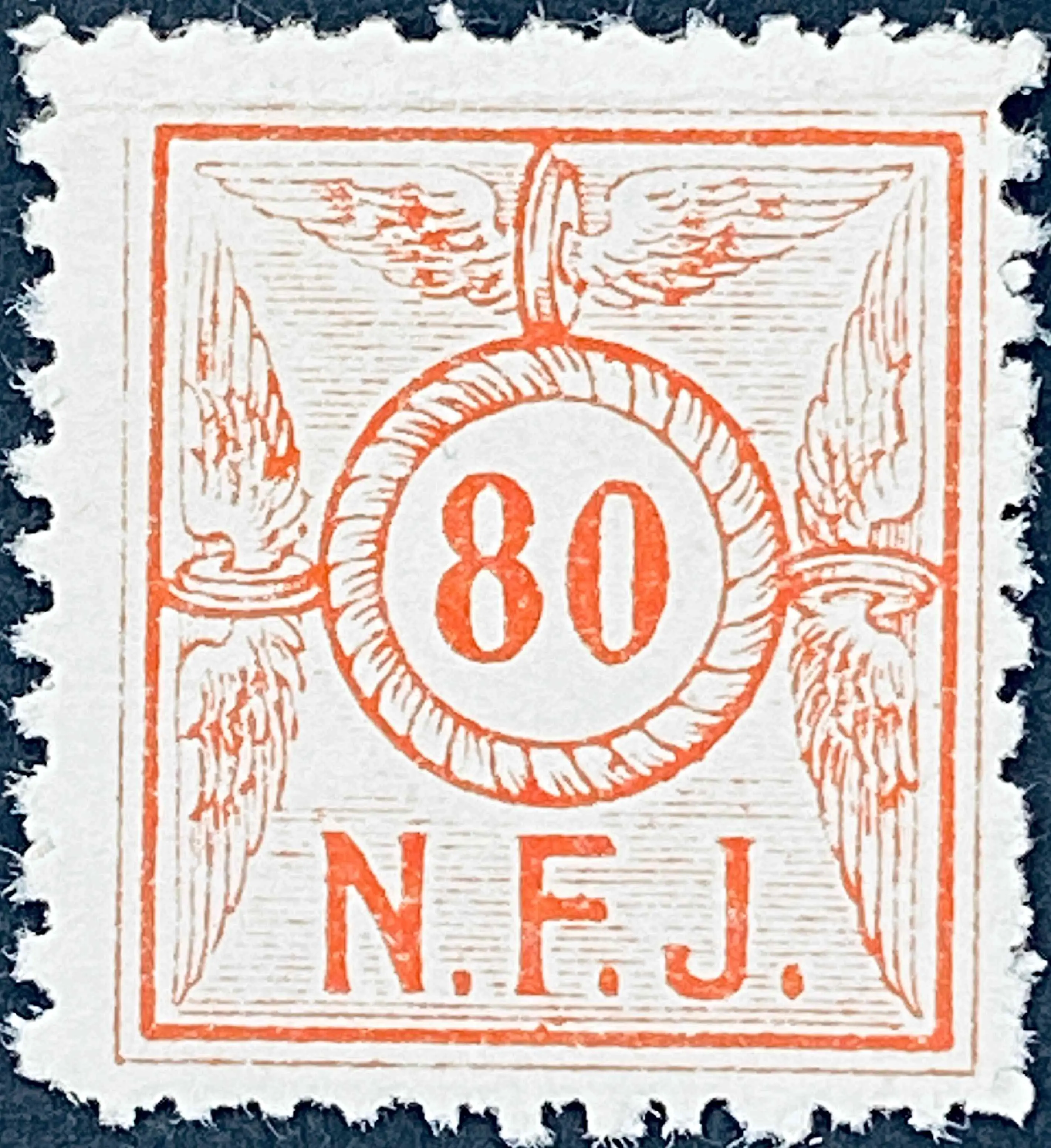 NFJ F7 - 80 Øre - Rød.