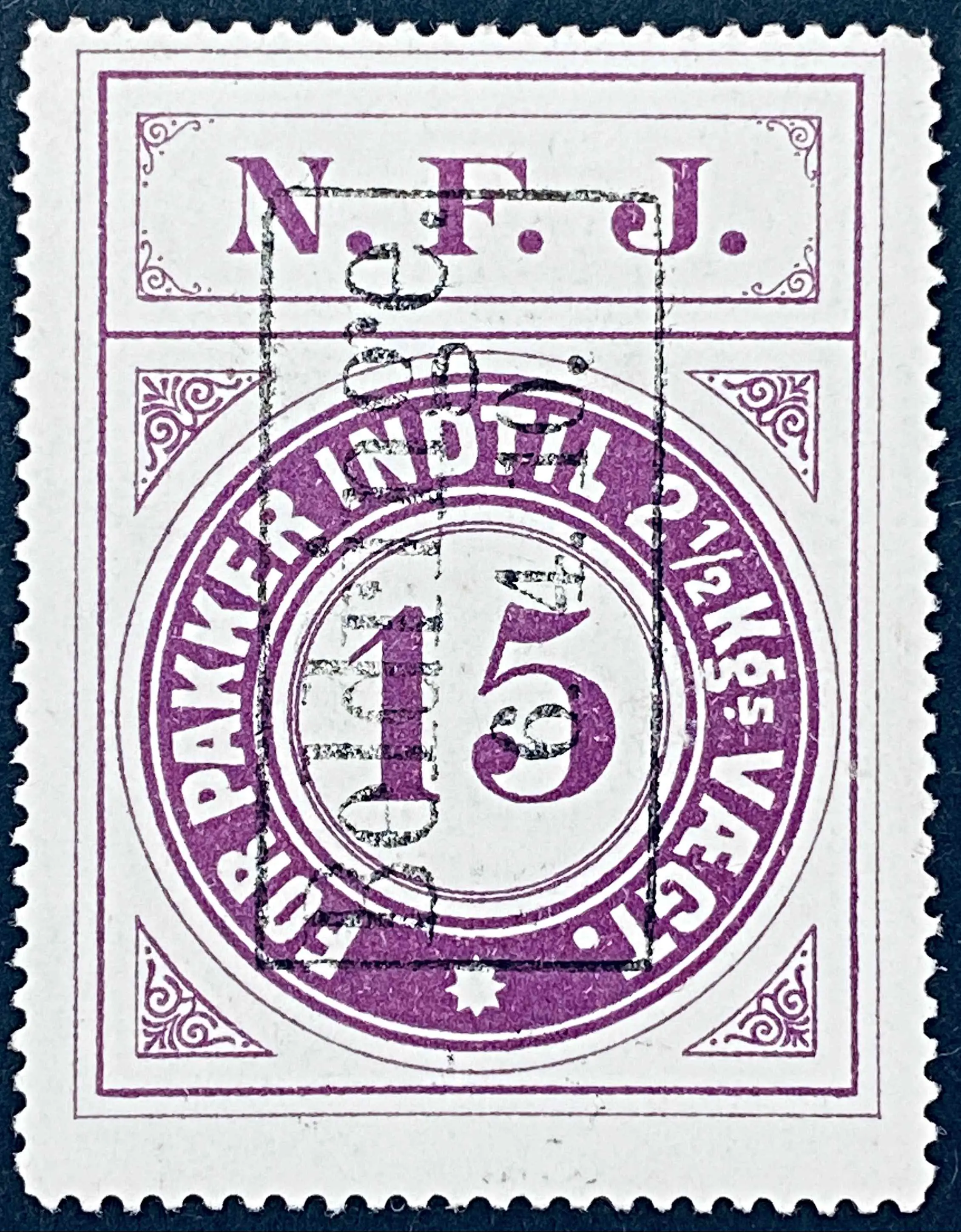 NFJ 6 - 15 Øre - Violet nuance.