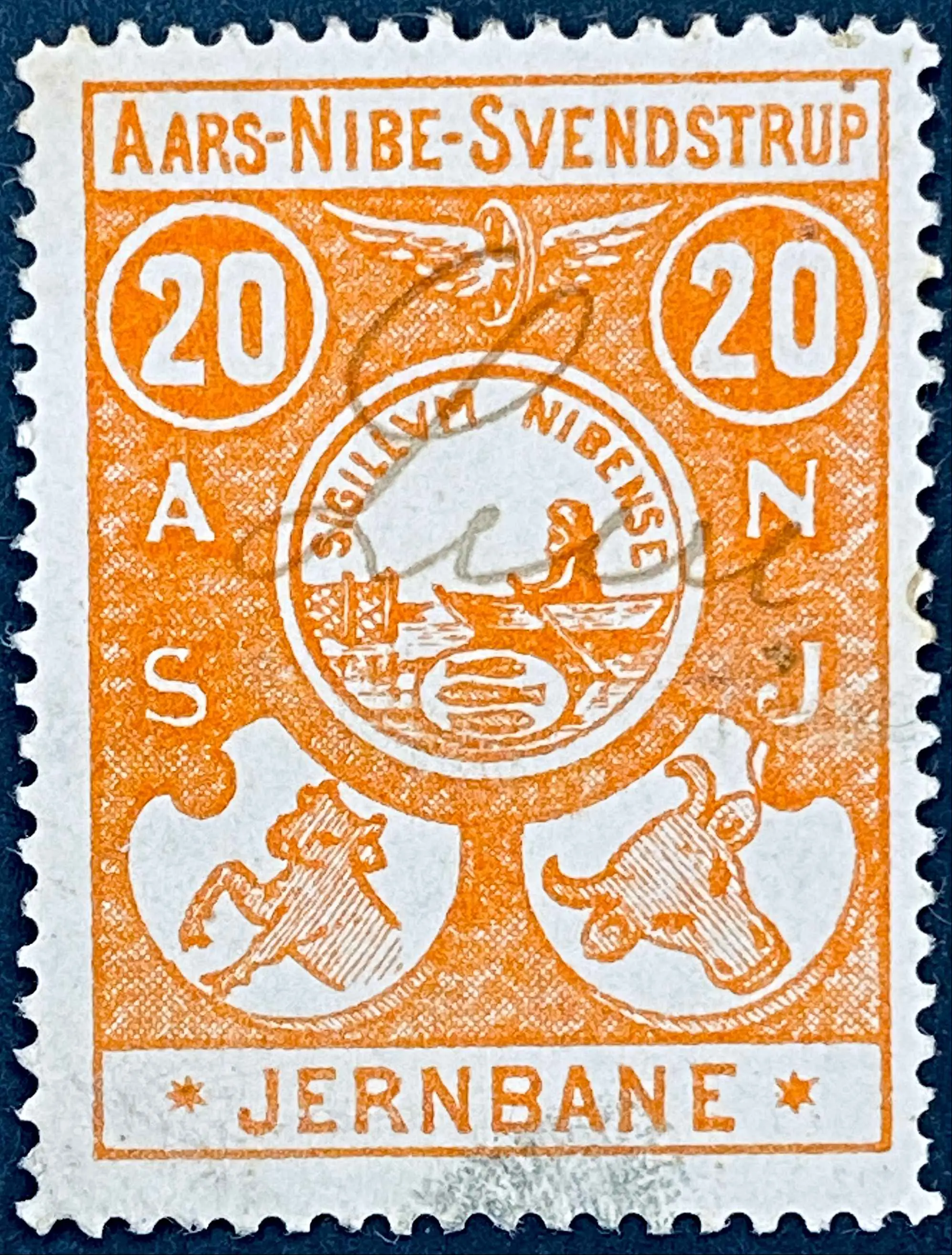 ANSJ 2 - 20 Øre - Orange.