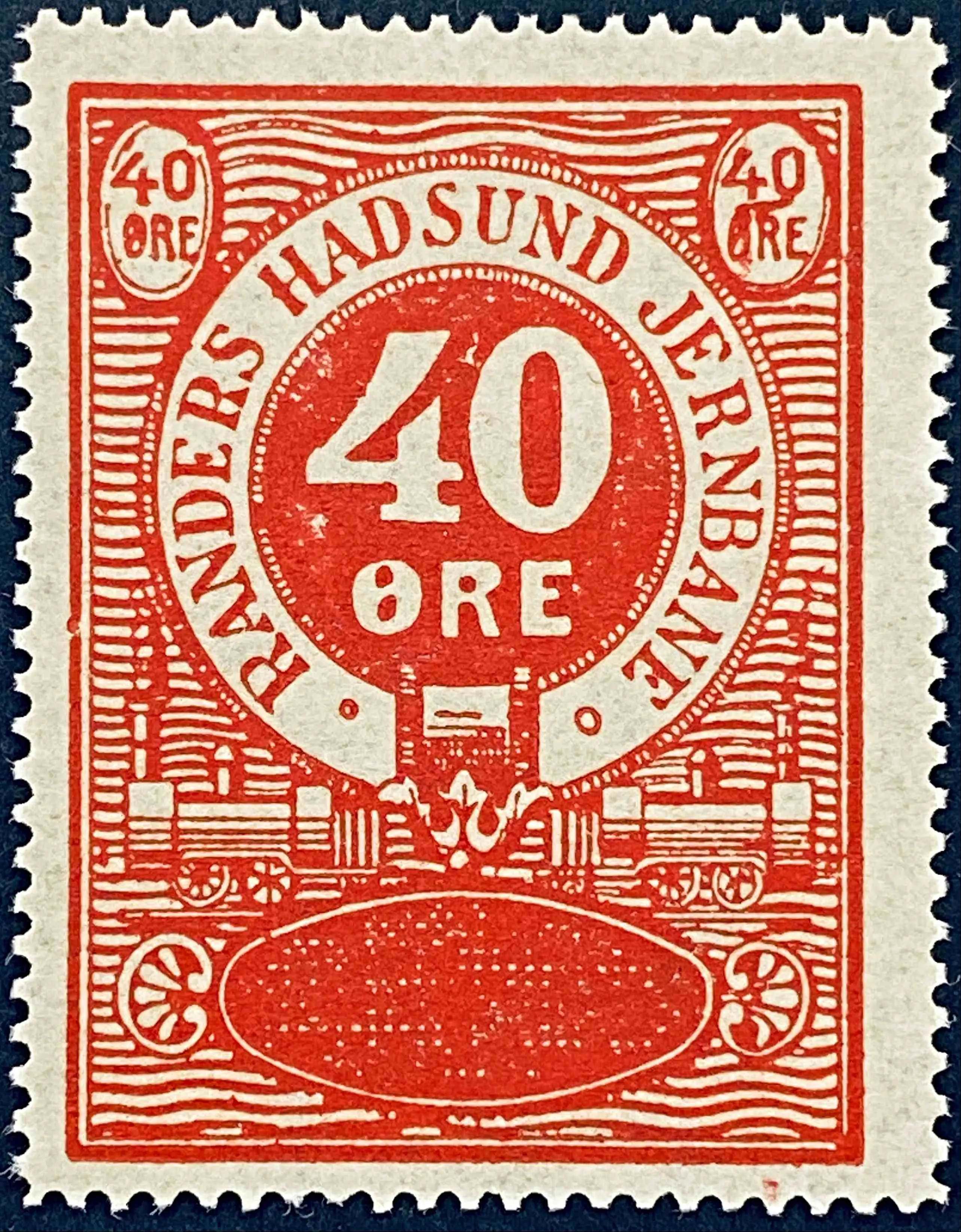 RHJ 38 - 40 Øre - Rød.