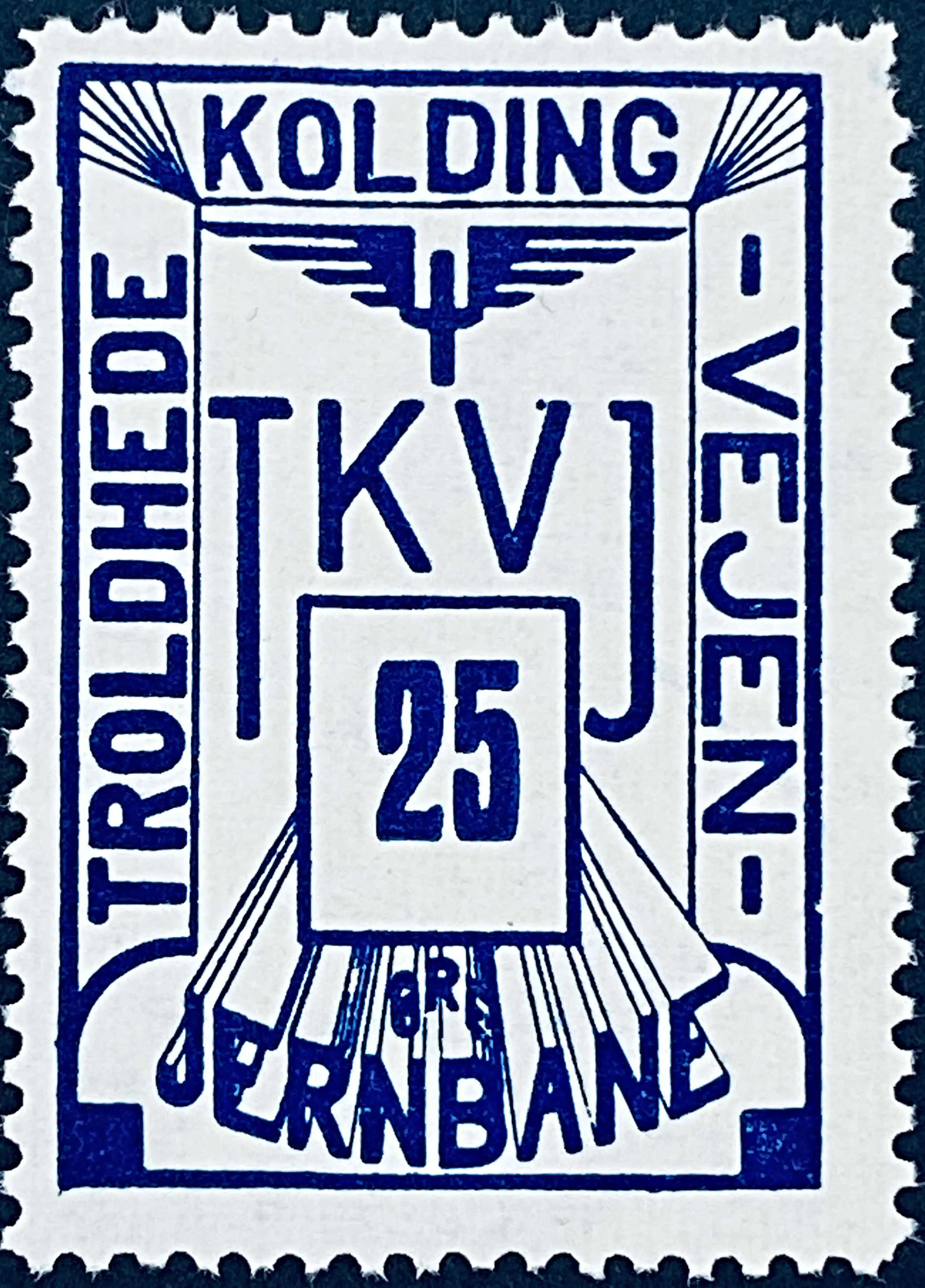 TKVJ 44 - 25 Øre - Mørkeblå.