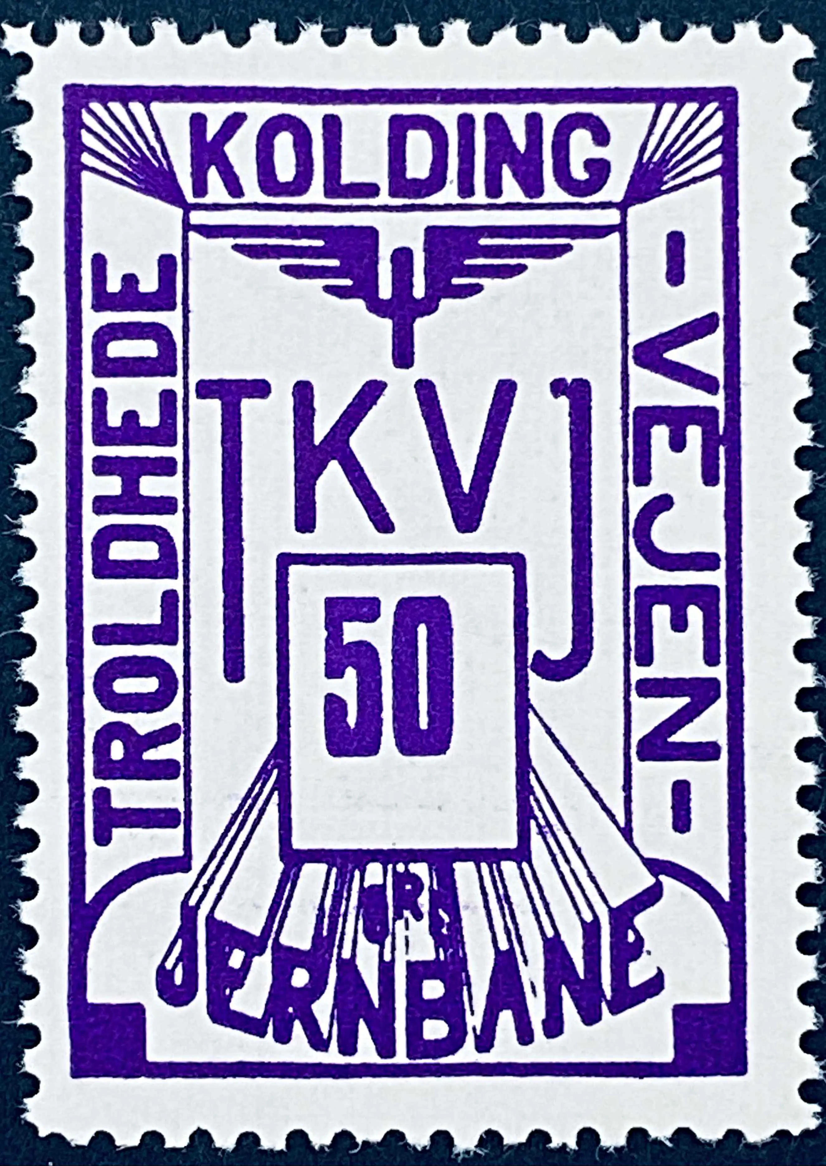 TKVJ 48 - 50 Øre - Violet.