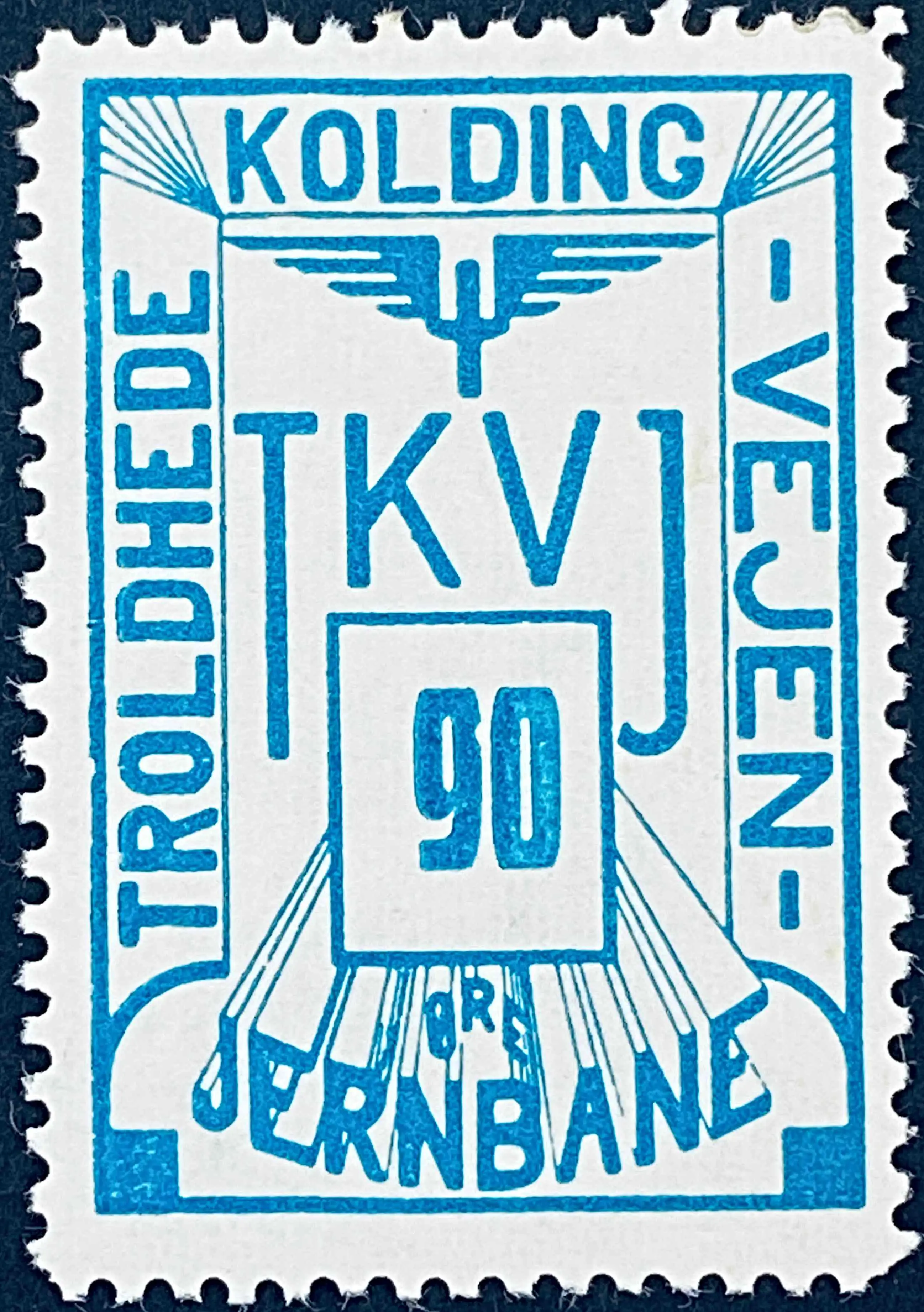 TKVJ 59 - 90 Øre - Grønblå.