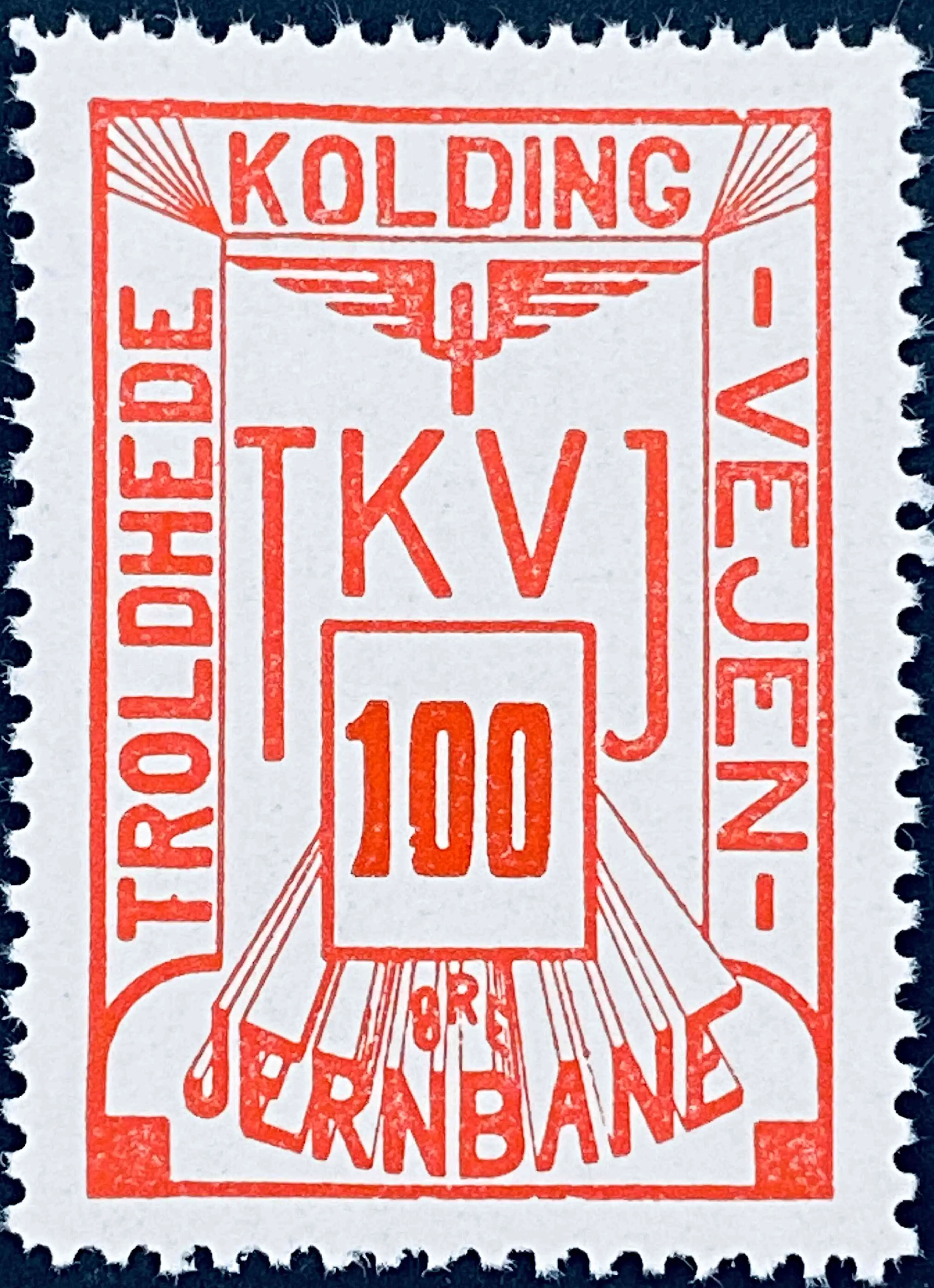 TKVJ 60 - 100 Øre - Rød.