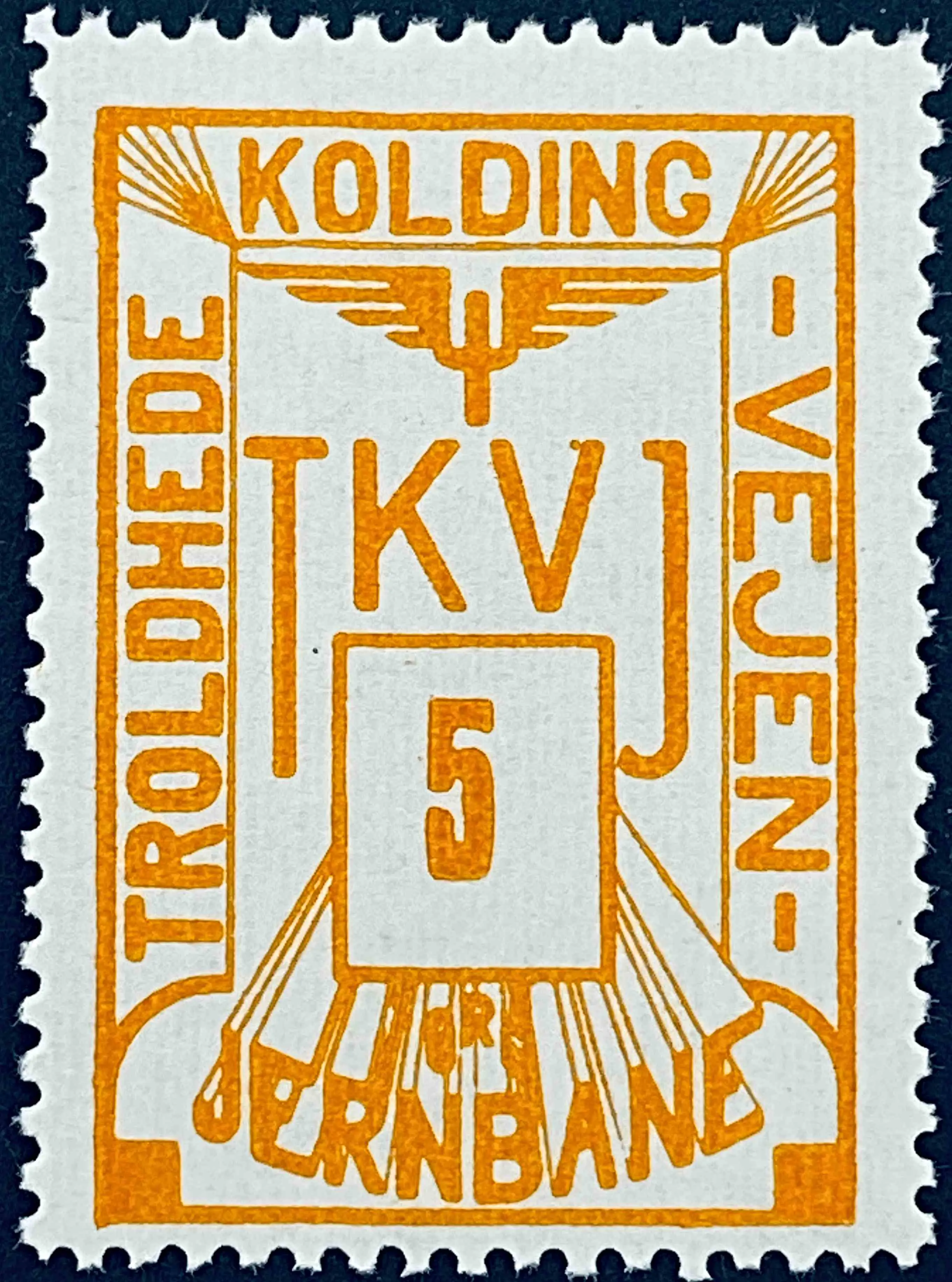 TKVJ 67 - 5 Øre - Orange.
