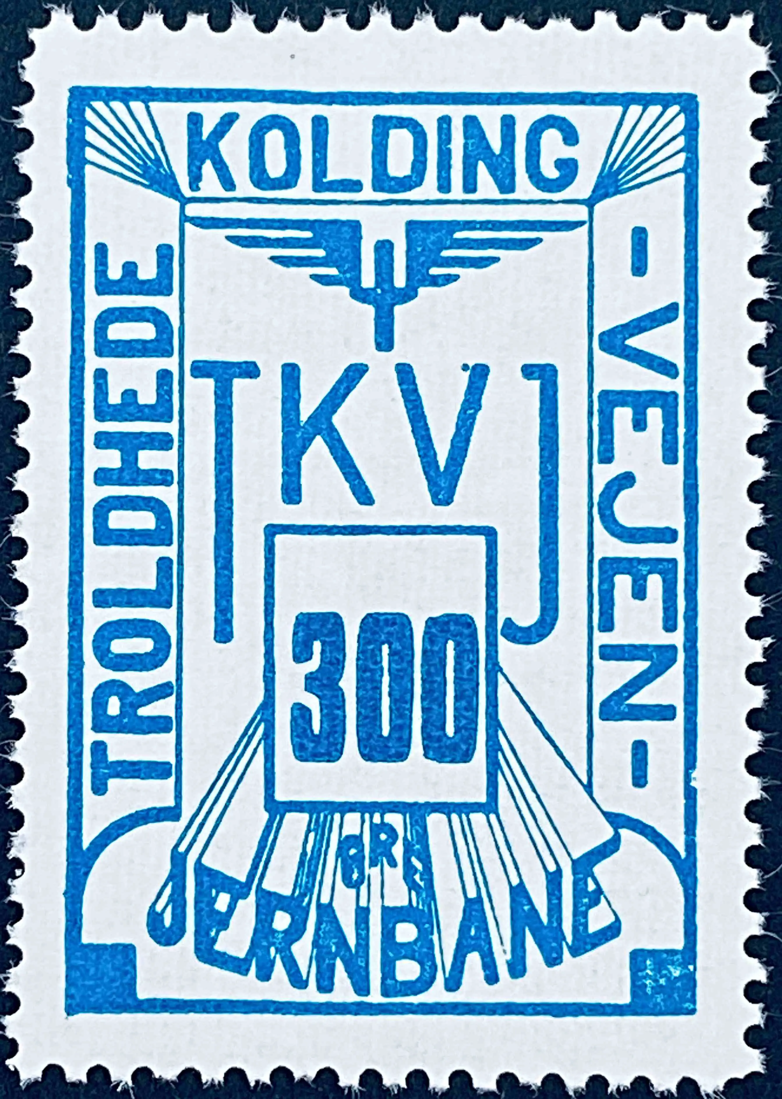 TKVJ 81 - 300 Øre - Grønblå.