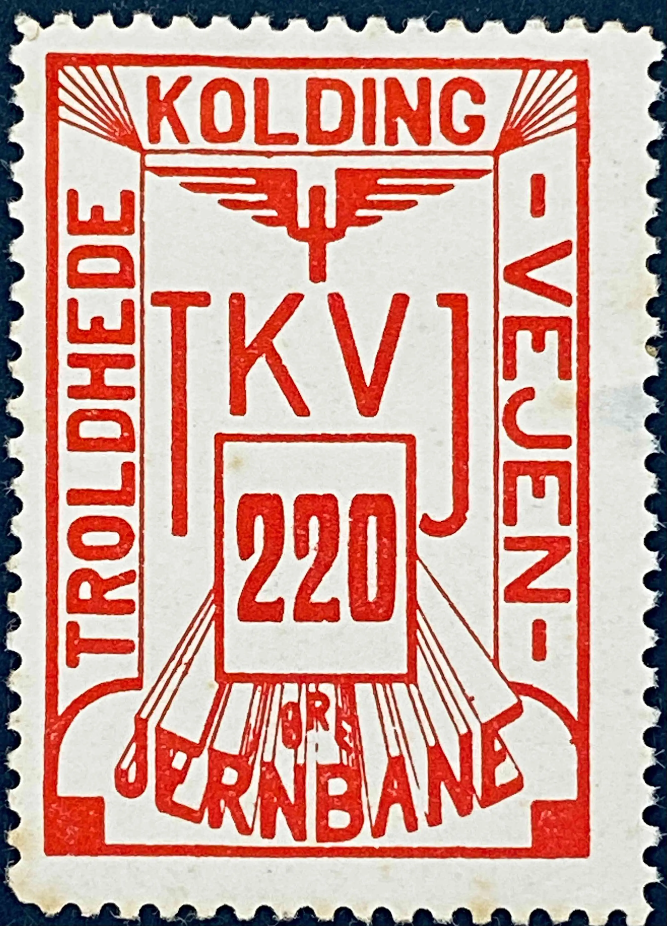 TKVJ 82 - 220 Øre - Karmin.