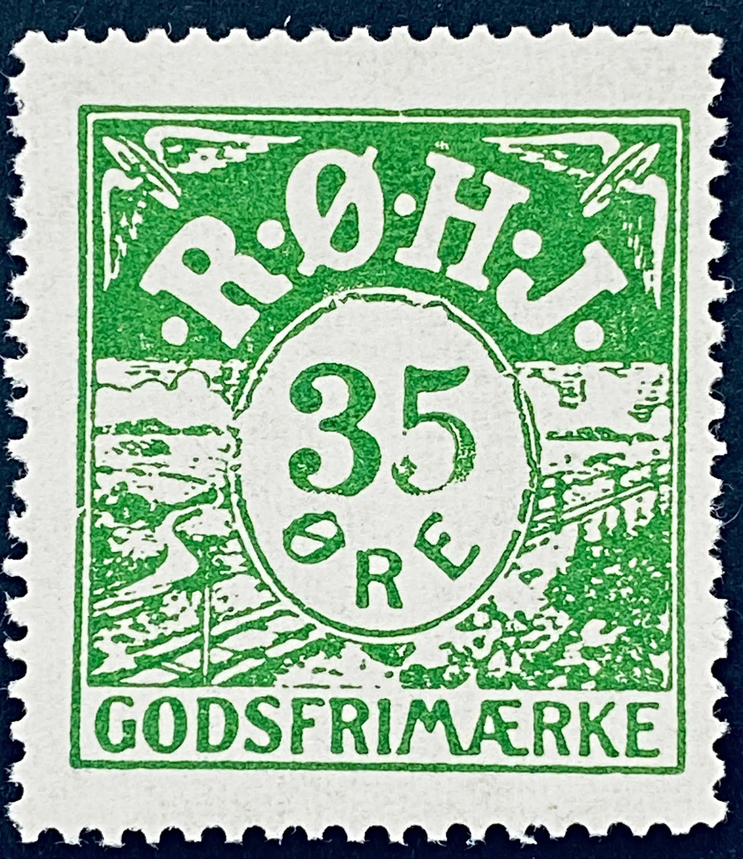 RØHJ 20A - 35 Øre - Grøn nuance.
