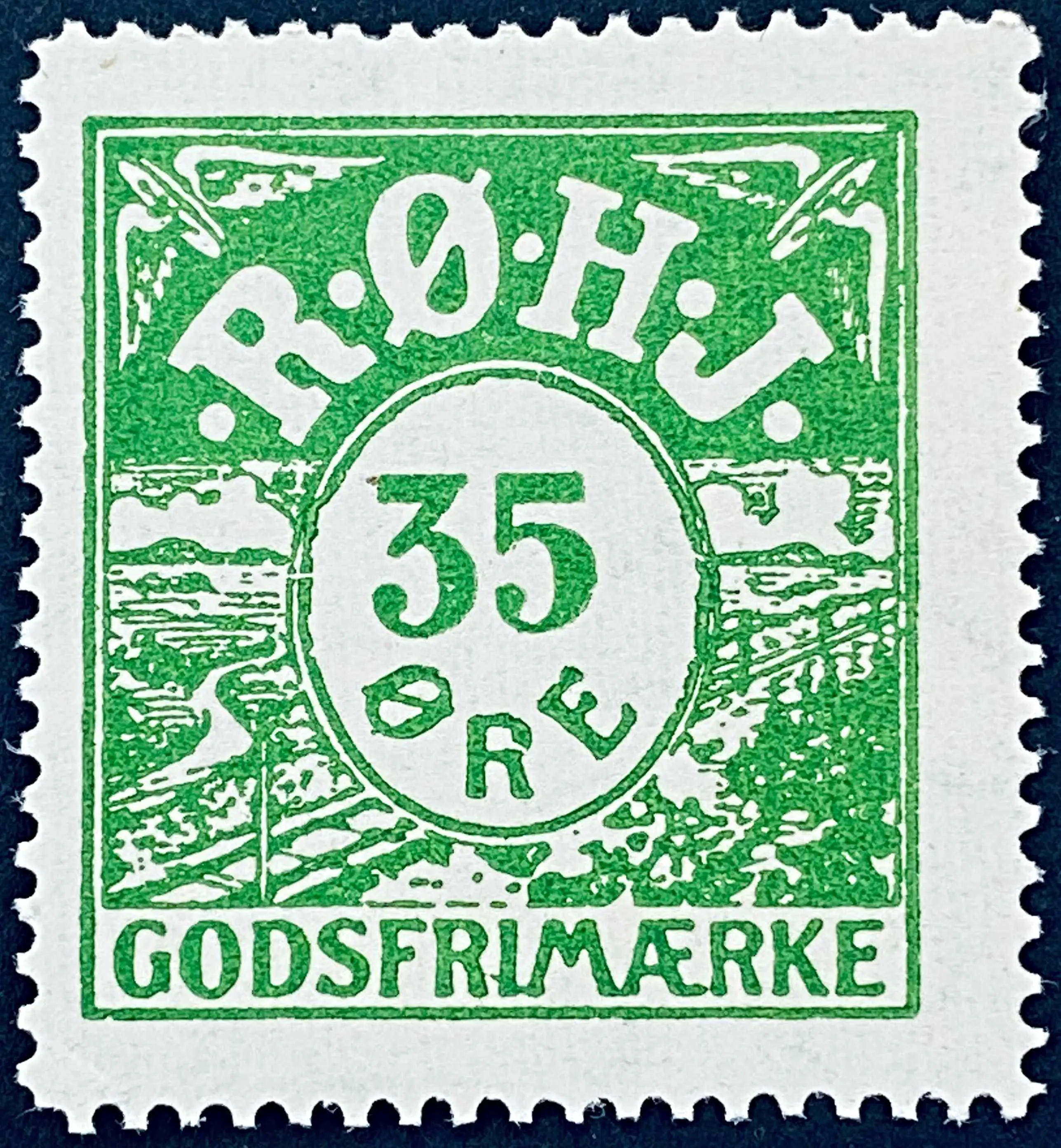 RØHJ 20AA - 35 Øre - Grøn.