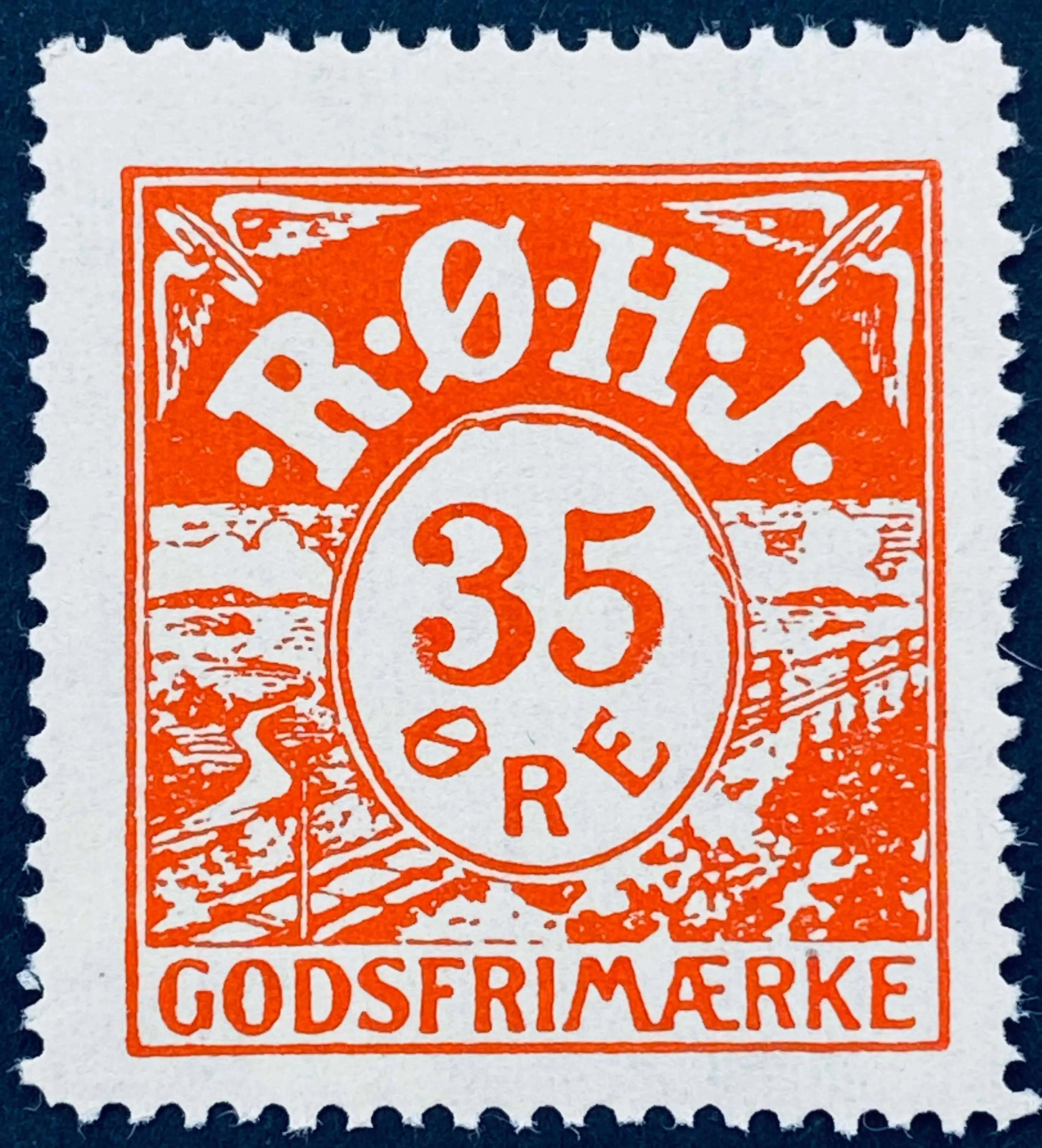 RØHJ 24A - 35 Øre - Rød nuance.