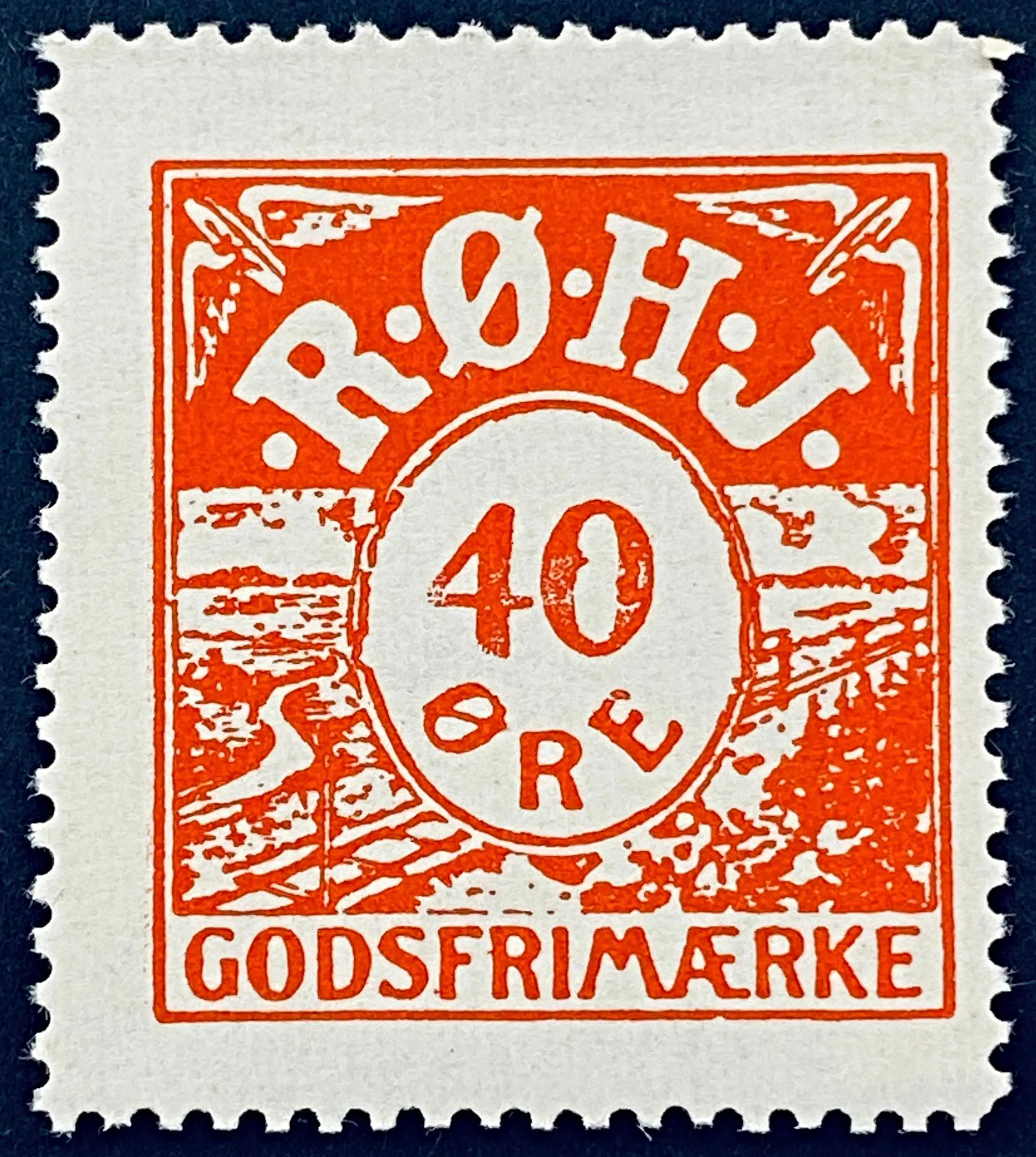 RØHJ 26A - 40 Øre - Rød nuance.