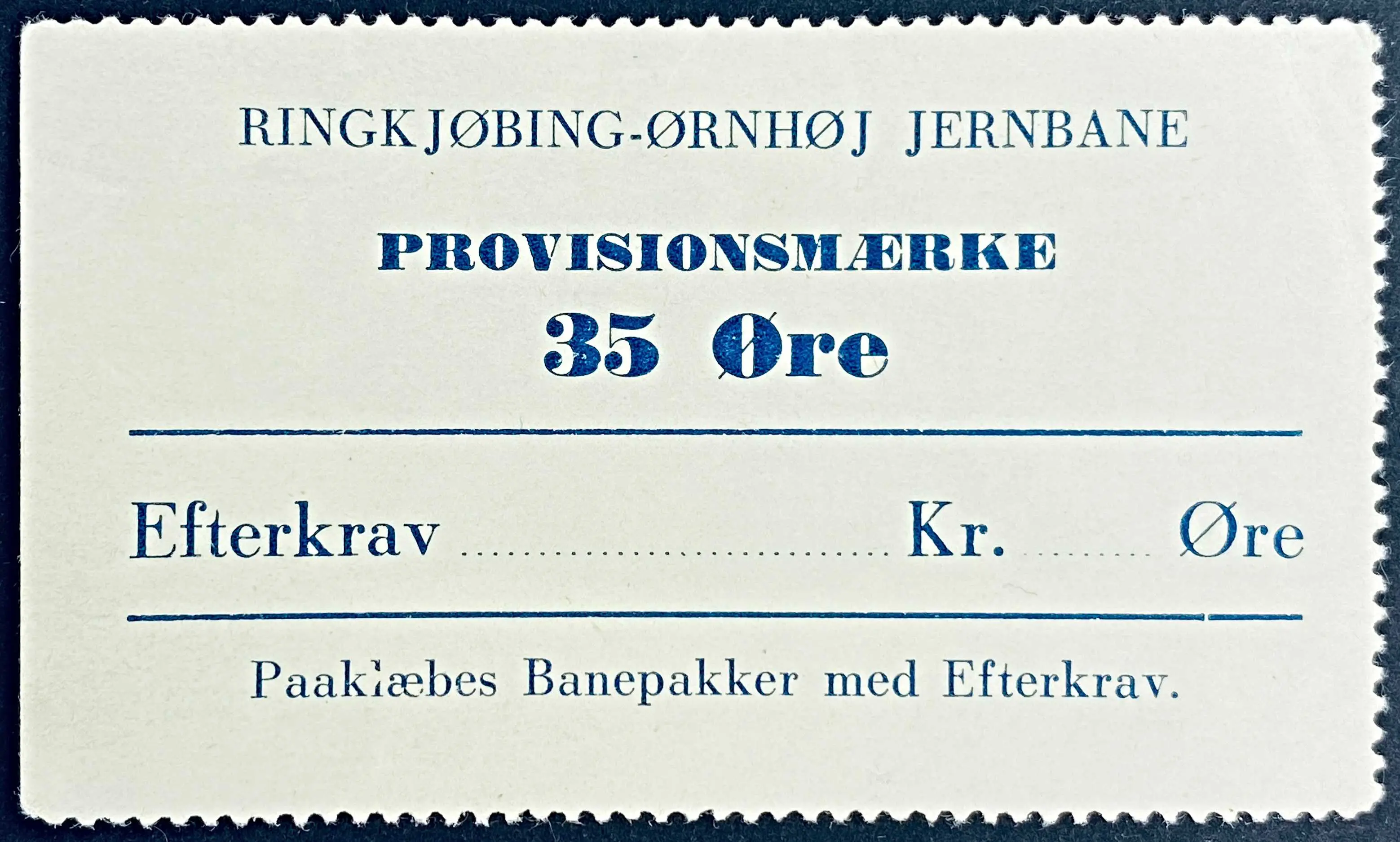 RØHJ P3 - 35 Øre - Blå.