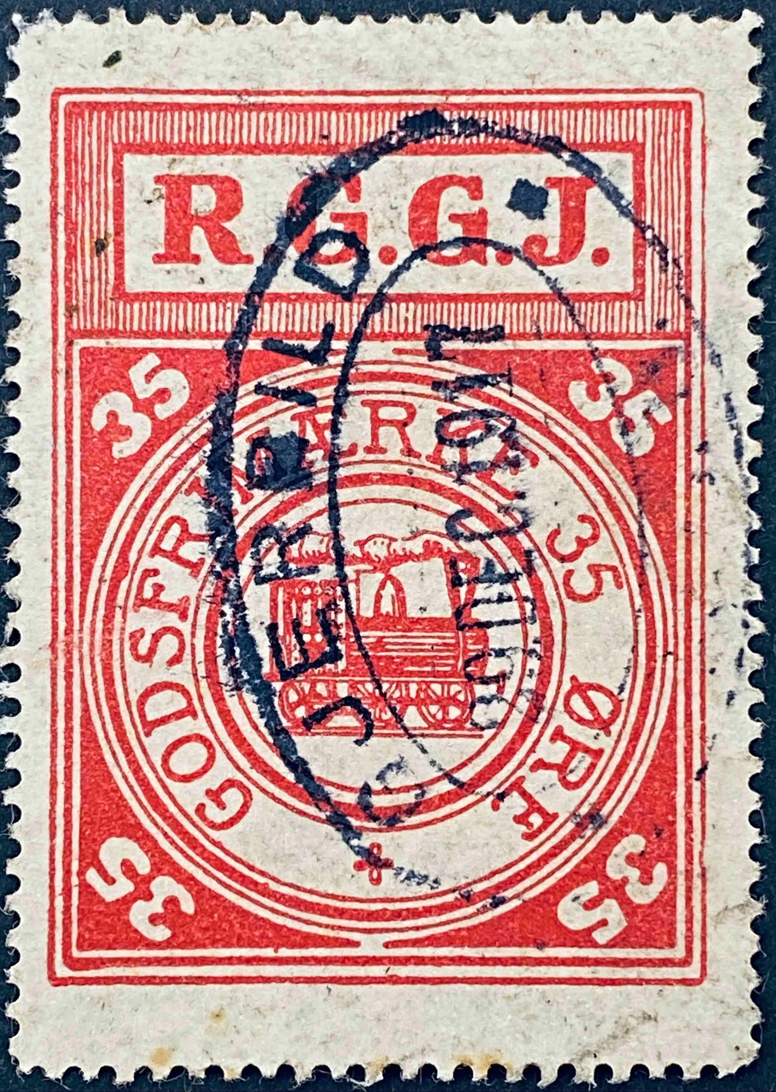 RGGJ 7 - 35 Øre - Rød.
