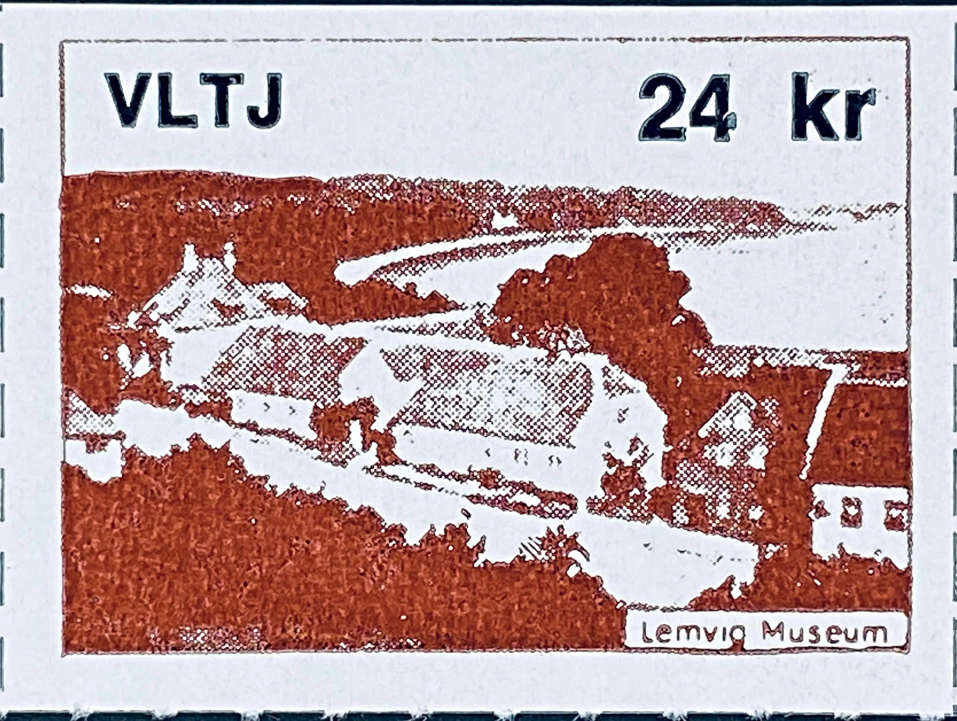 VLTJ 87D - 24 Kroner Motiv: Lemvig Museum - Brun.