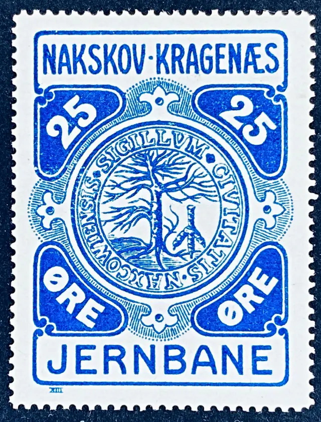 NKJ 1 - 25 Øre - Blå.